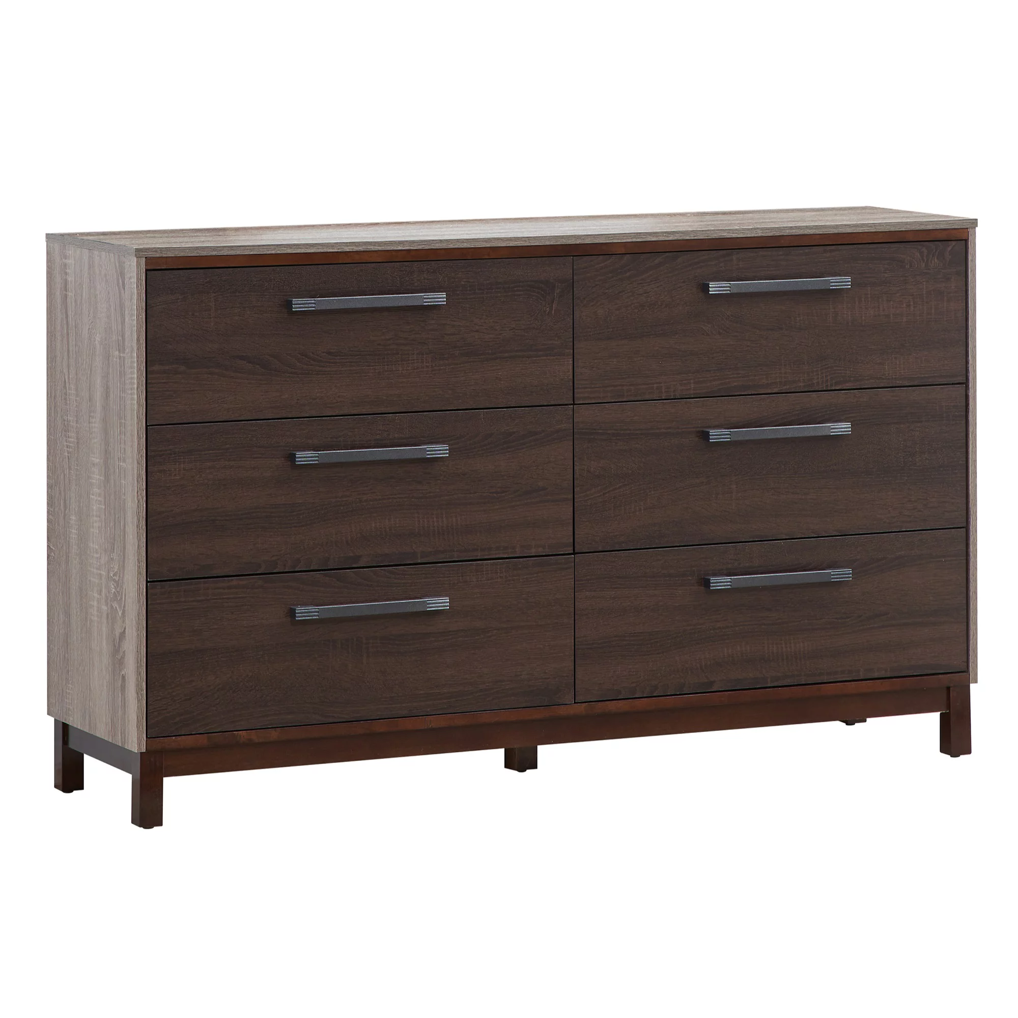Passion Furniture  59 in. Magnolia 6-Drawer Dresser, Brown - 35.5 x 15.5 x 59 in.