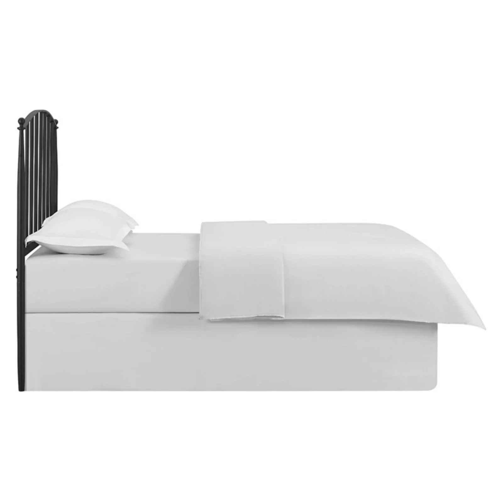 Crosley Furniture Whitney King Metal Spindle Headboard in Black