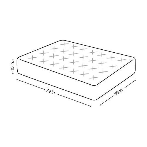 Fortnight Bedding Queen Mattress Memory Foam with Bamboo Cover, 10 Inch-- CertiPUR-US® Certified