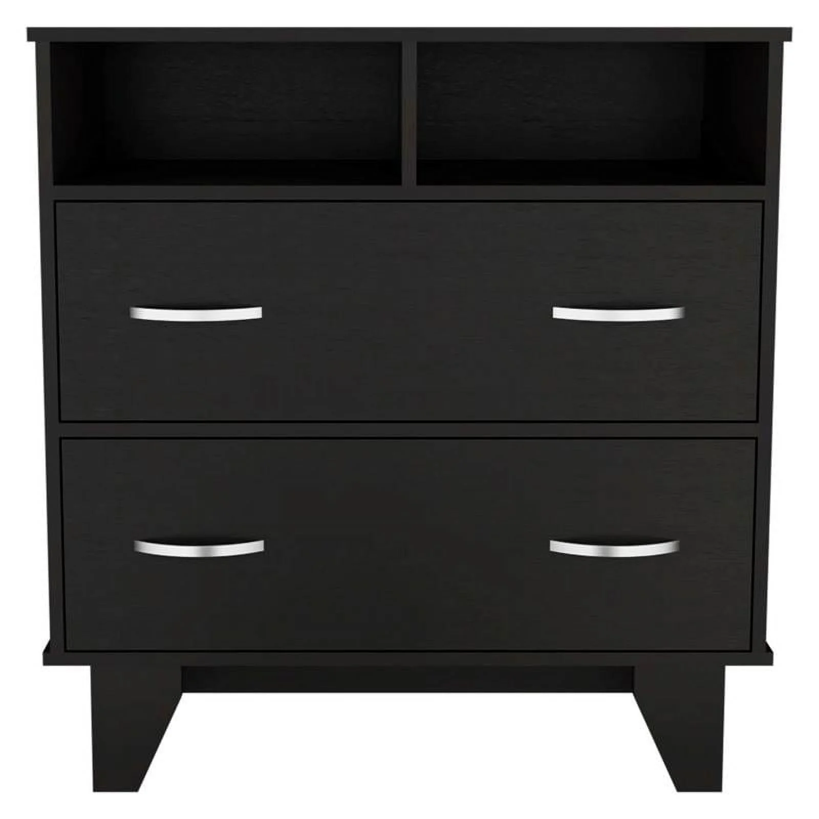 Home Square 3-Piece Set with 2 Armoires and Two Drawer Dresser in Black