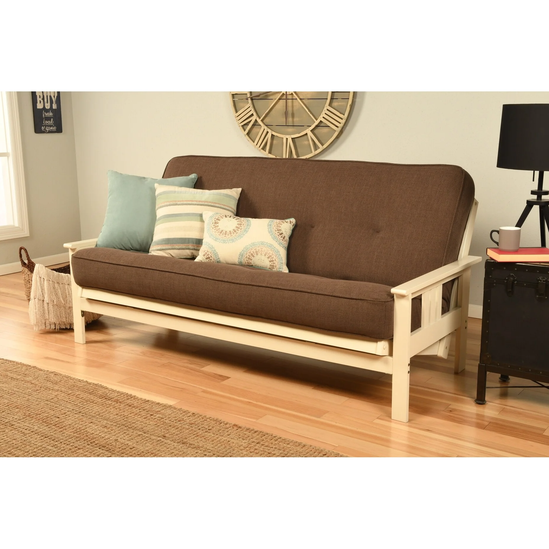 Kodiak KFLCOCF6M1 No. 6000 Linen Cocoa 276 Coil Hinged Mattress - Full Size