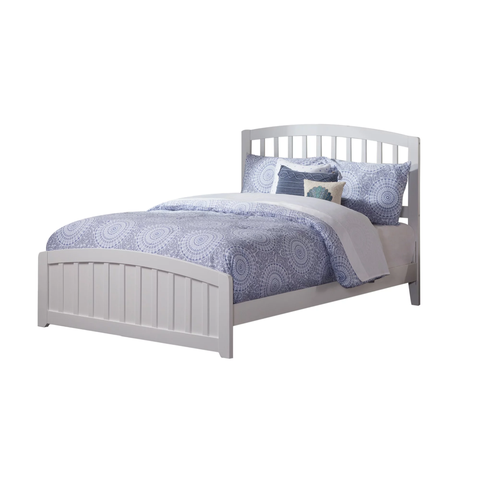 Atlantic Furniture Richmond Platform Bed F with MFB WH