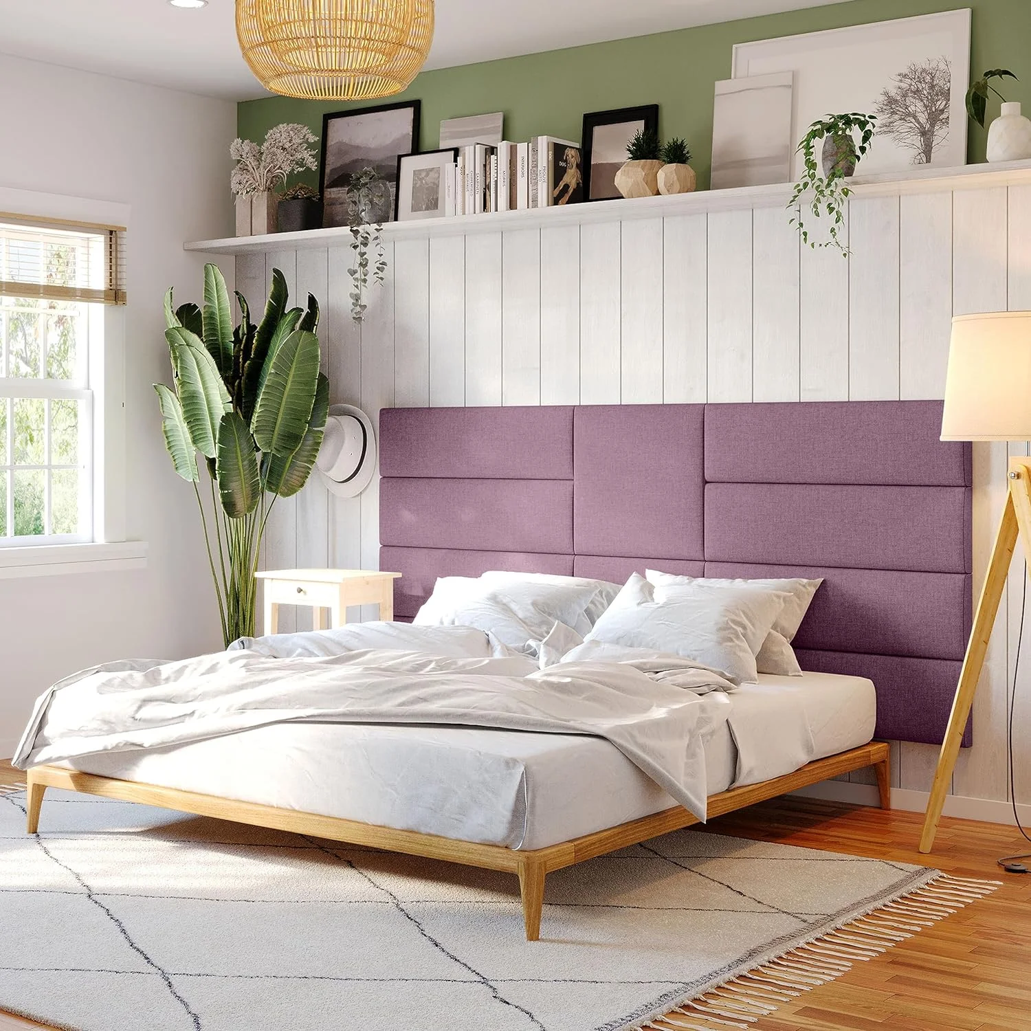 Panelist Modern Padded Headboard- Wall Mounted Panel (22.5