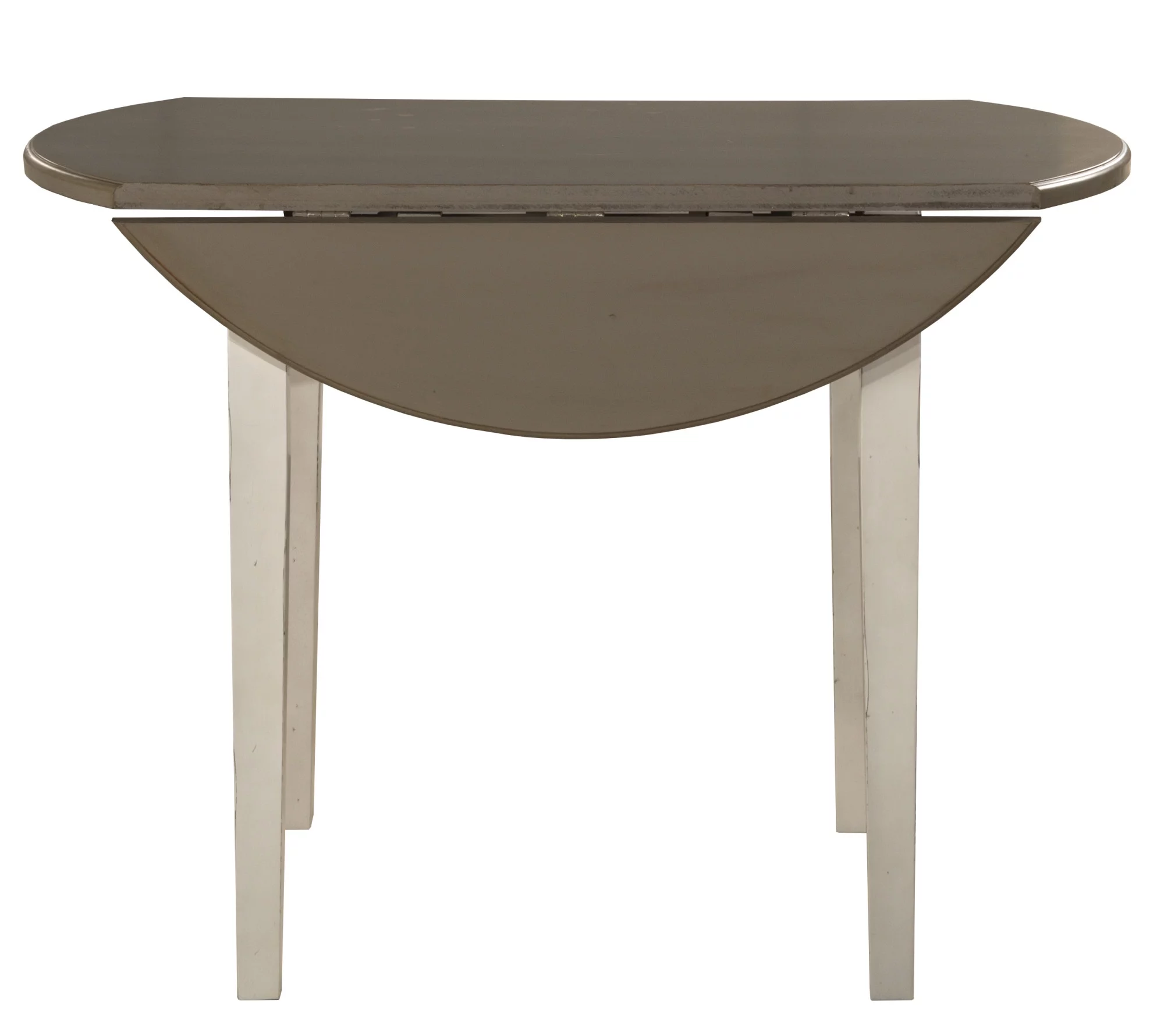 Hillsdale Furniture Clarion Wood Round Counter Height Table Top in Distressed Gray
