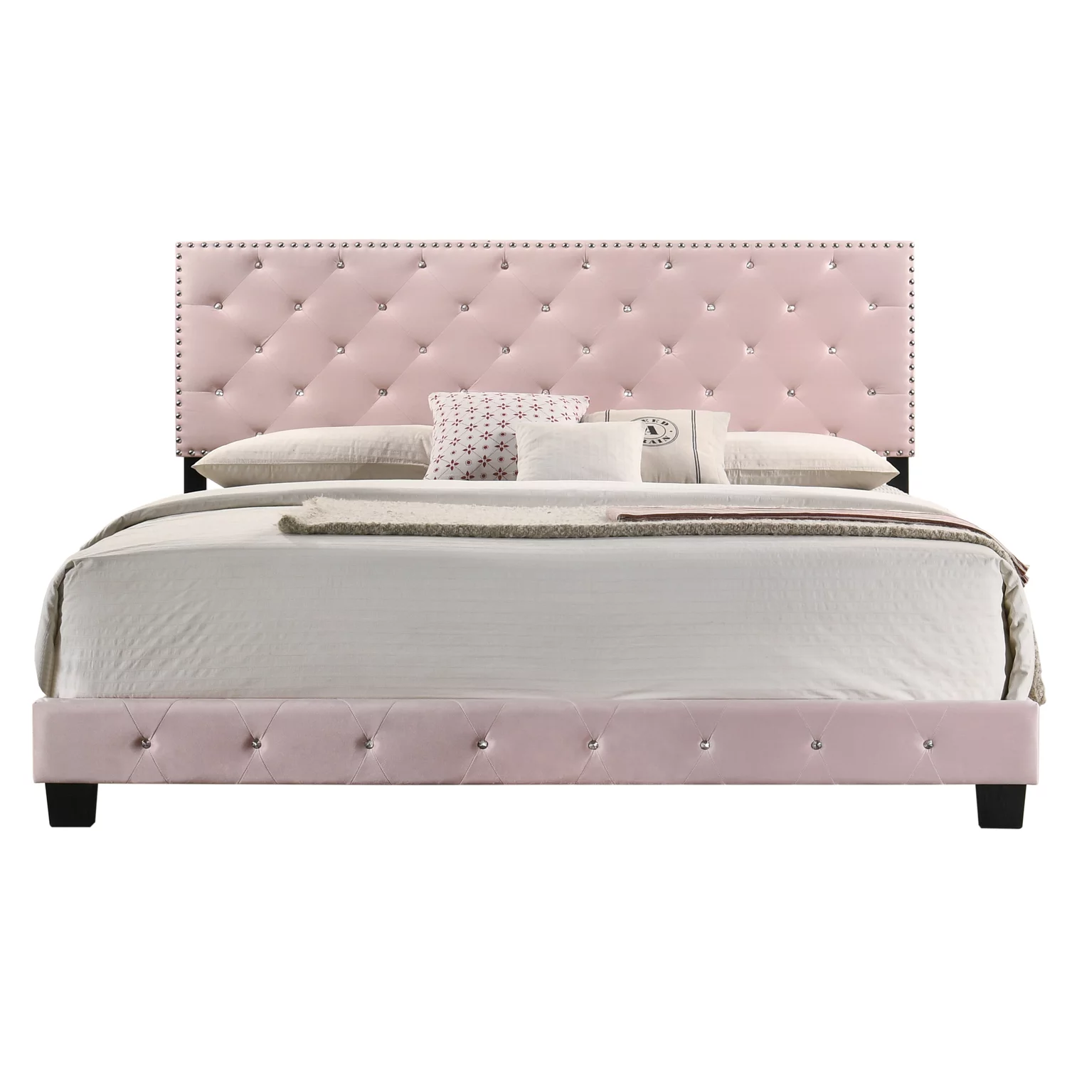 LYKE Home King Bed , Pink