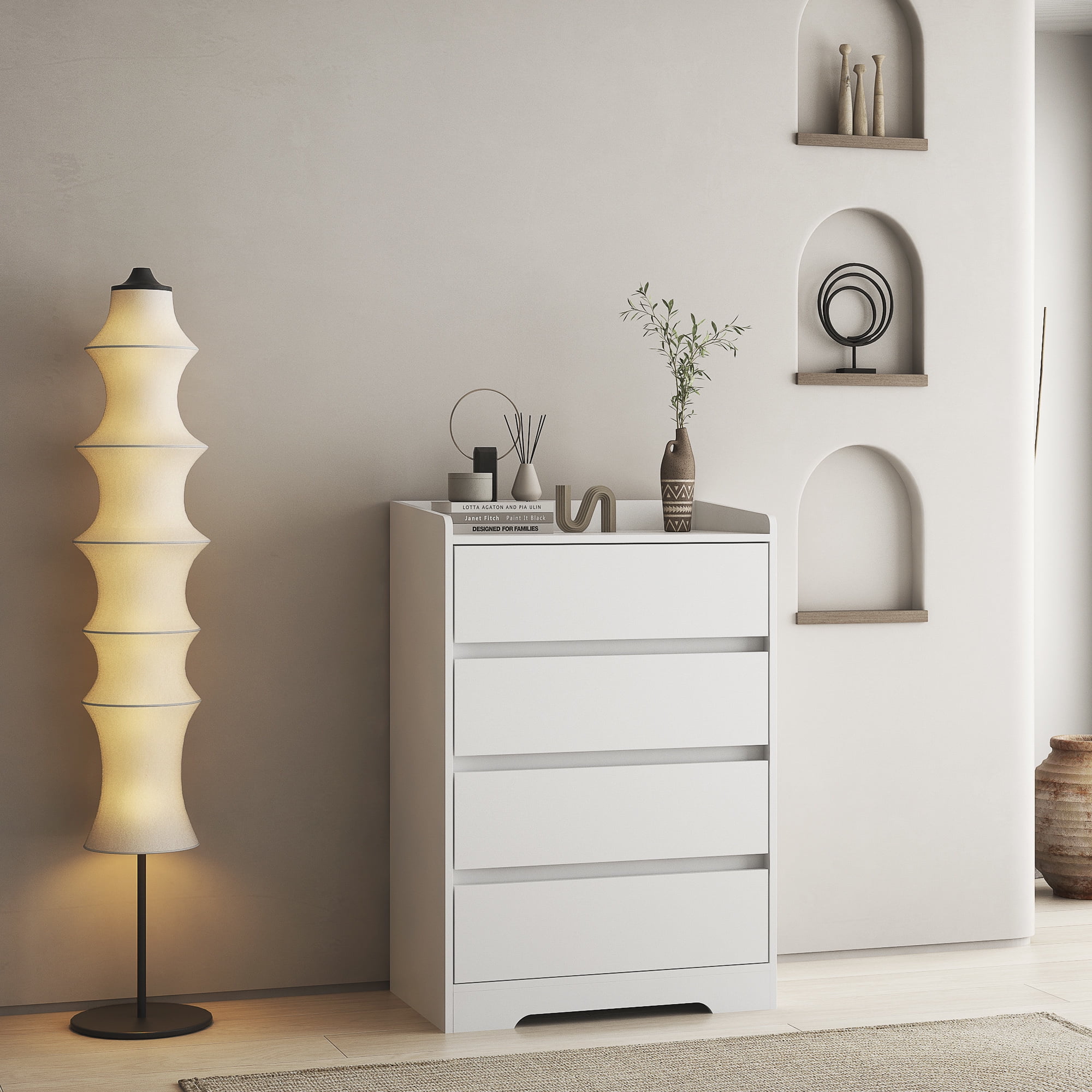 Modern Waterproof 4-Drawer Dresser - 71.39 | Stylish Storage Upgrade