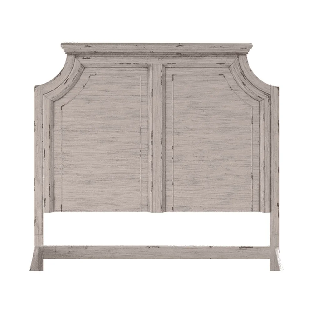 American Woodcrafters Providence Queen Panel Headboard , Antiqued White