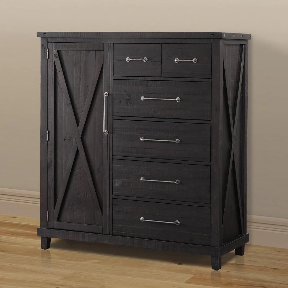 Modus Furniture Yosemite Solid Wood Gentleman's Chest in Cafe