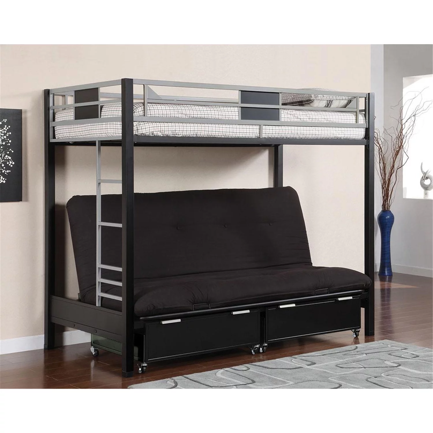 Urbal Furnishings Tyler Twin Bed/Futon Base