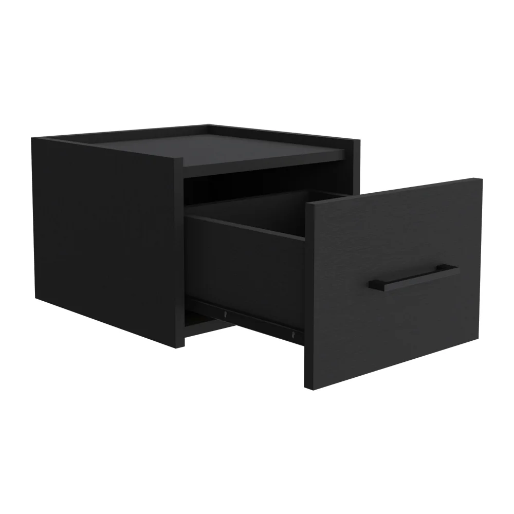 CoSoTower Floating Nightstand Calion, Bedroom, Black