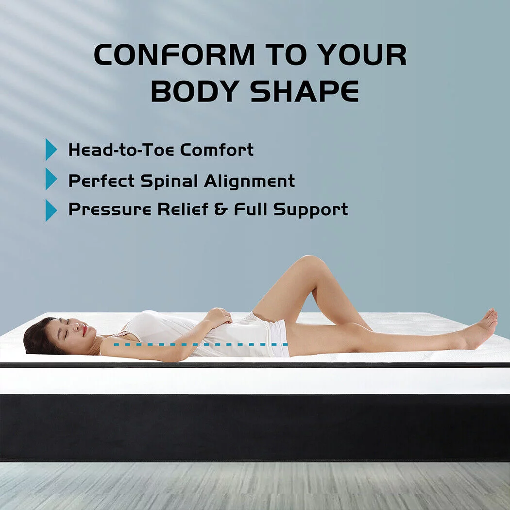 CHEVNI 14 inch Hybrid Mattress in a Box, Innerspring and Gel Memory Foam,King