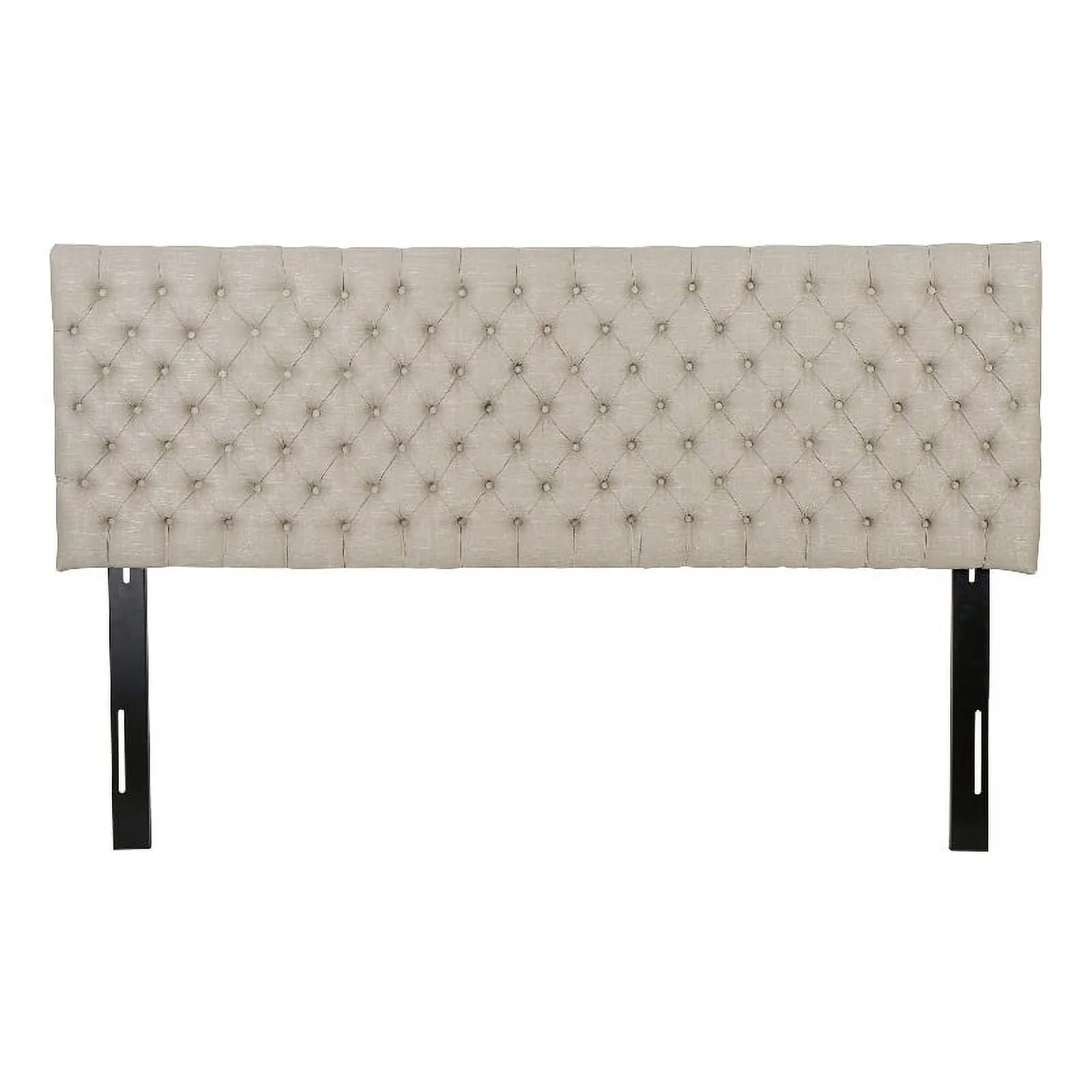 Noble House Jezebel Glam Fabric King/Cal King Headboard in Sand