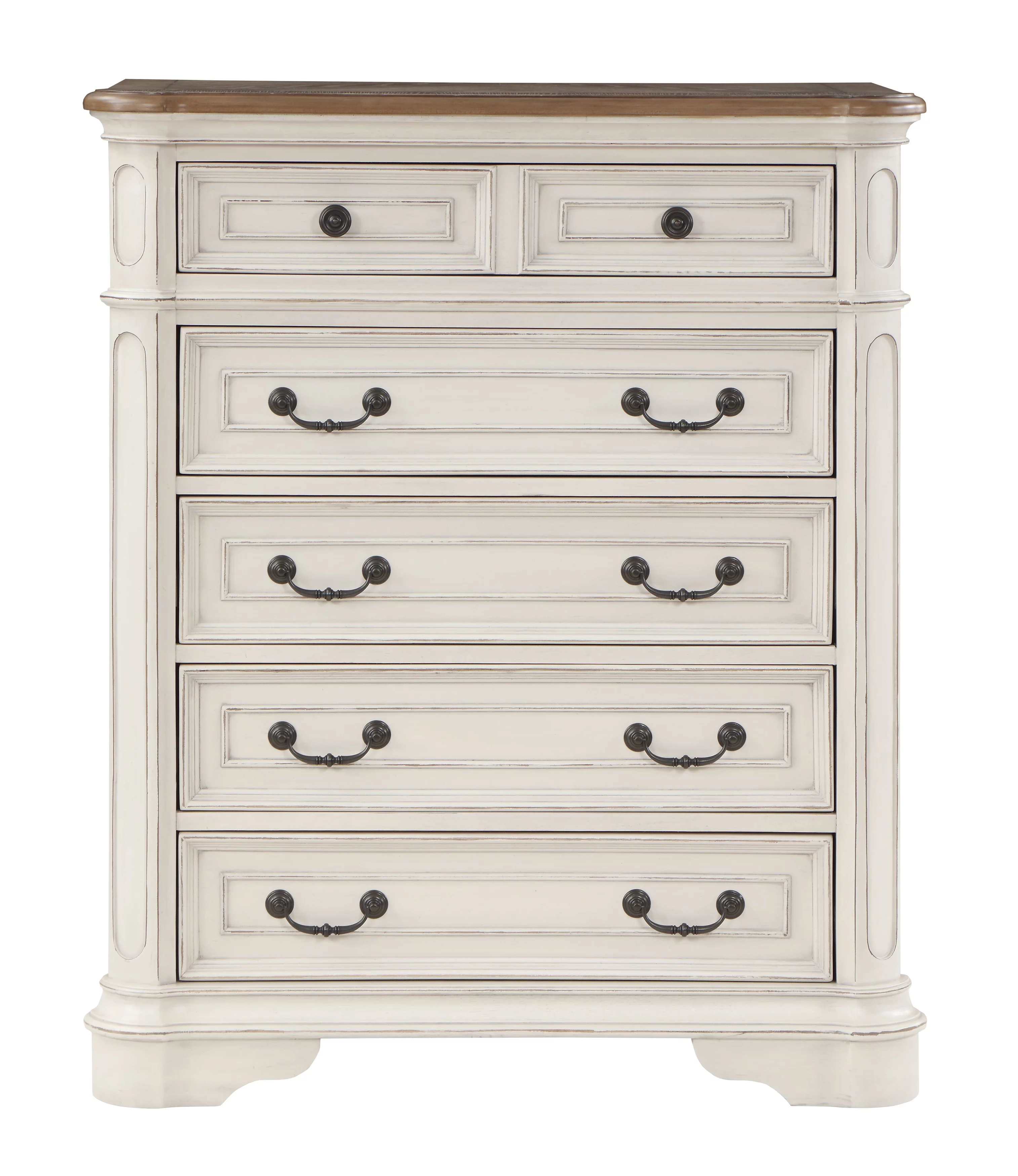 ACME Florian Chest in Grey and Antique White