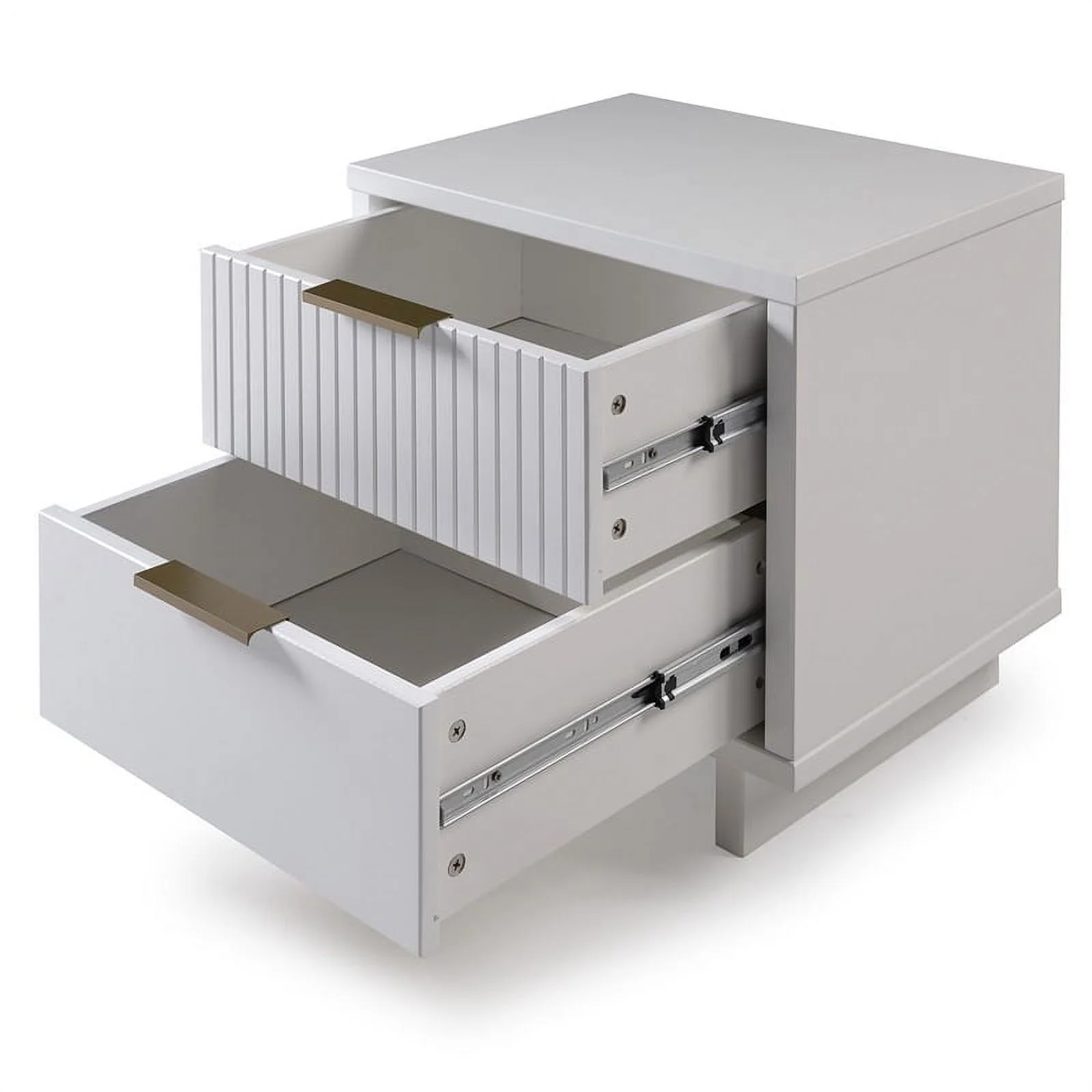 Manhattan Comfort Granville Engineered Wood Nightstand 2.0 in White