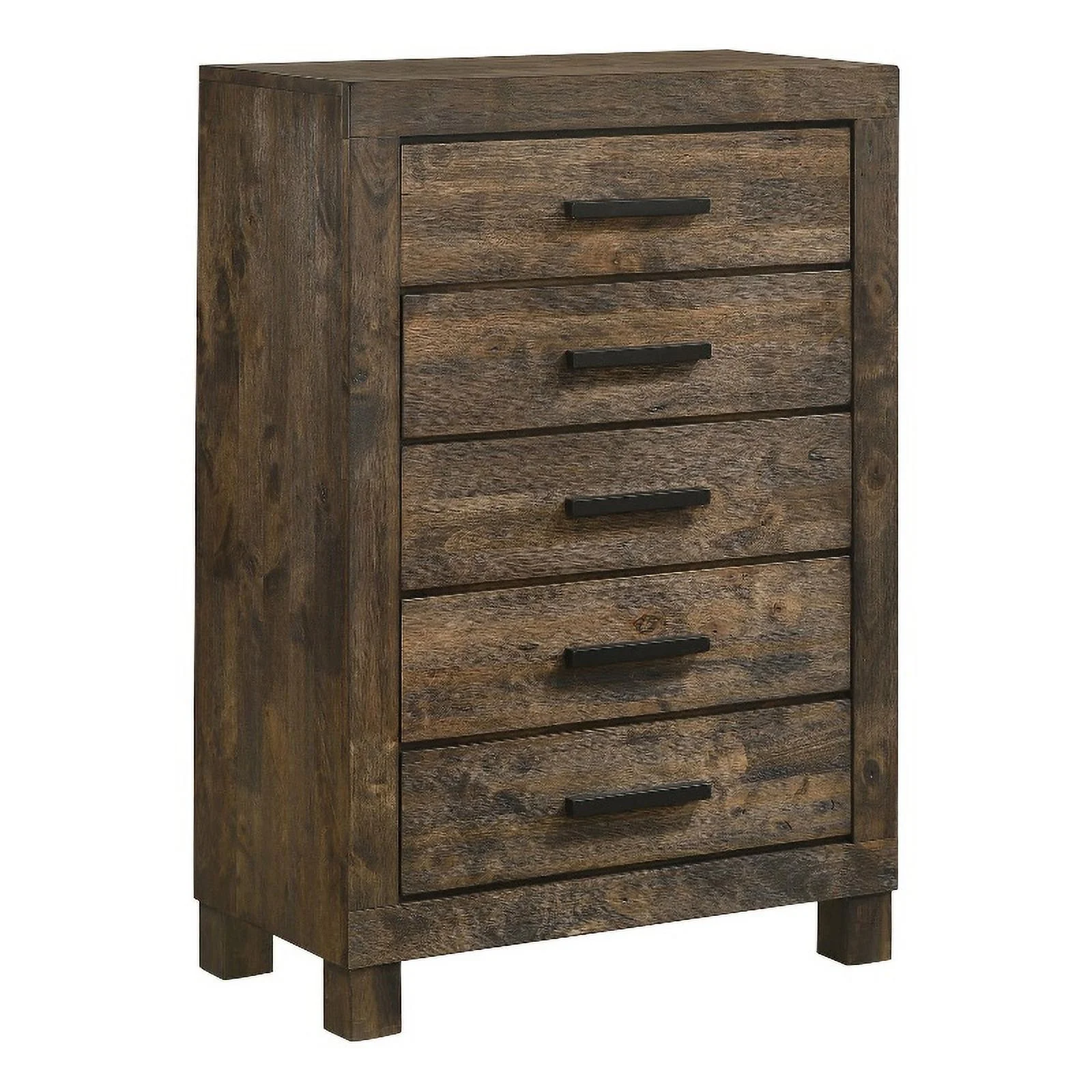 Woodmont 5-drawer Chest Rustic Golden Brown