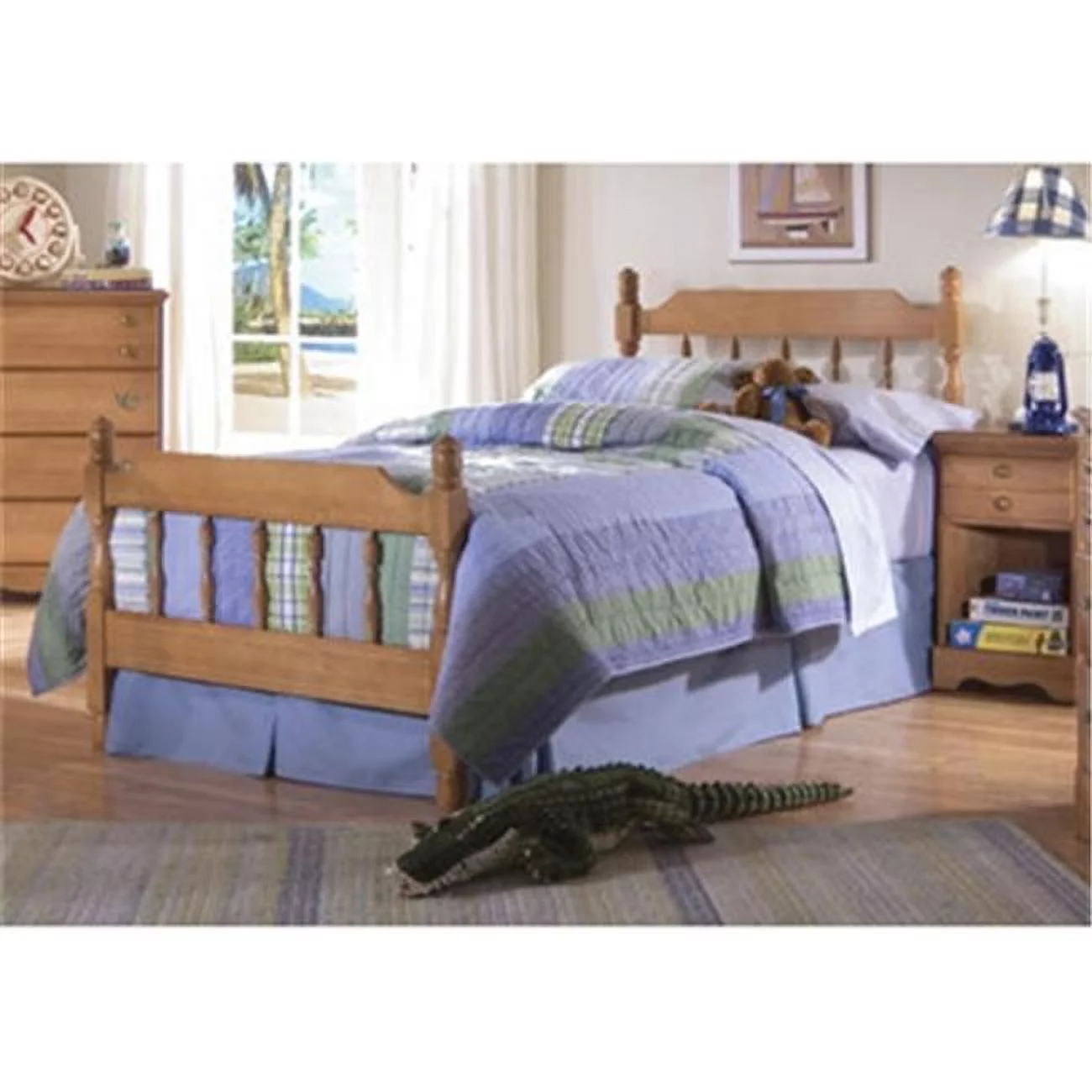 Works  Headboard - Spindle 3-3 - Salem Maple