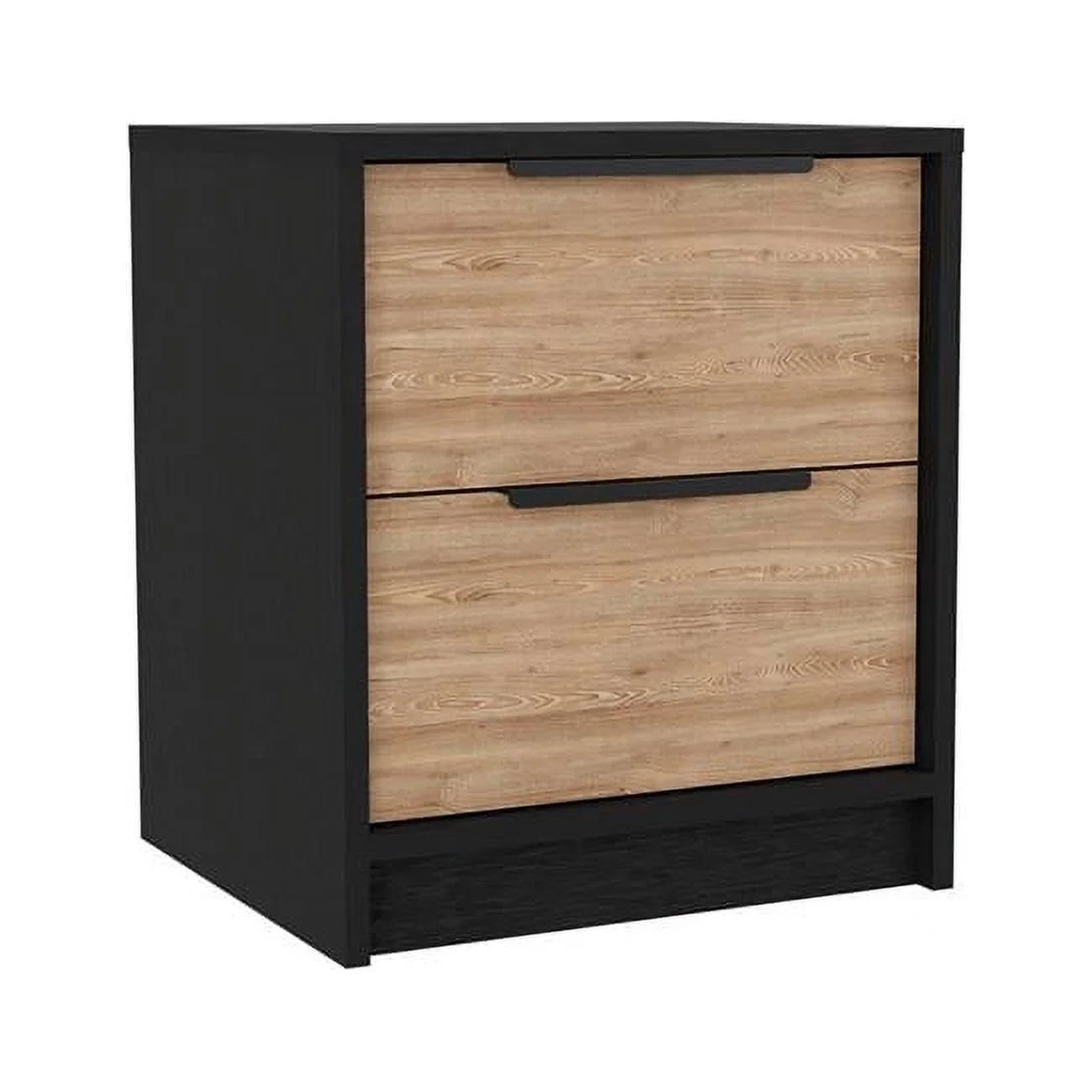 HomeRoots 530258 16 in. Brown & Black Four Drawer Standard Dresser