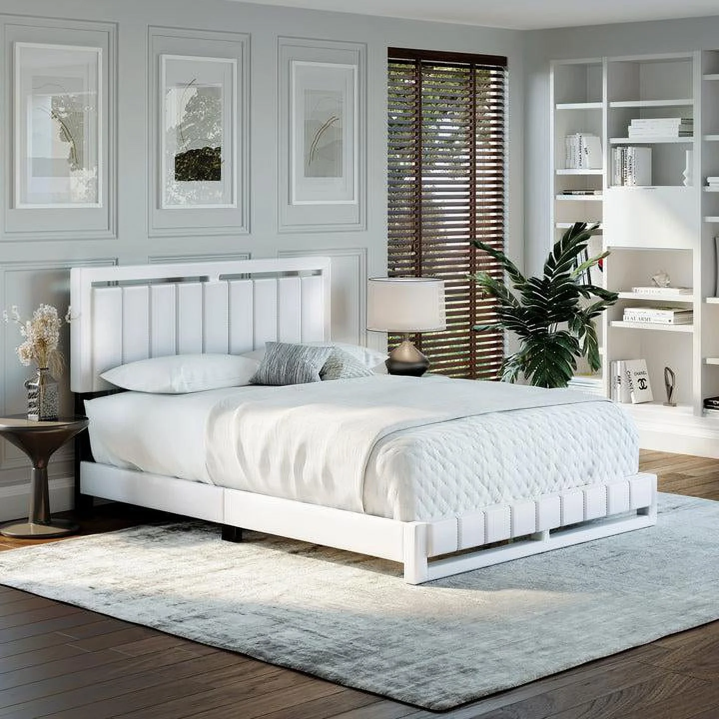 Boyd Sleep BMPBWT201QN Beau Faux Leather Upholstered Platform Bed