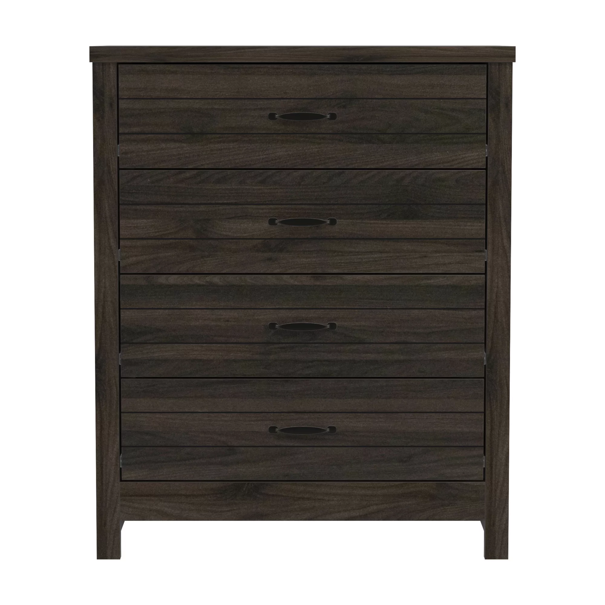 Lancaster Farmhouse 4-Drawer Dresser, Espresso, by Hillsdale Living Essentials