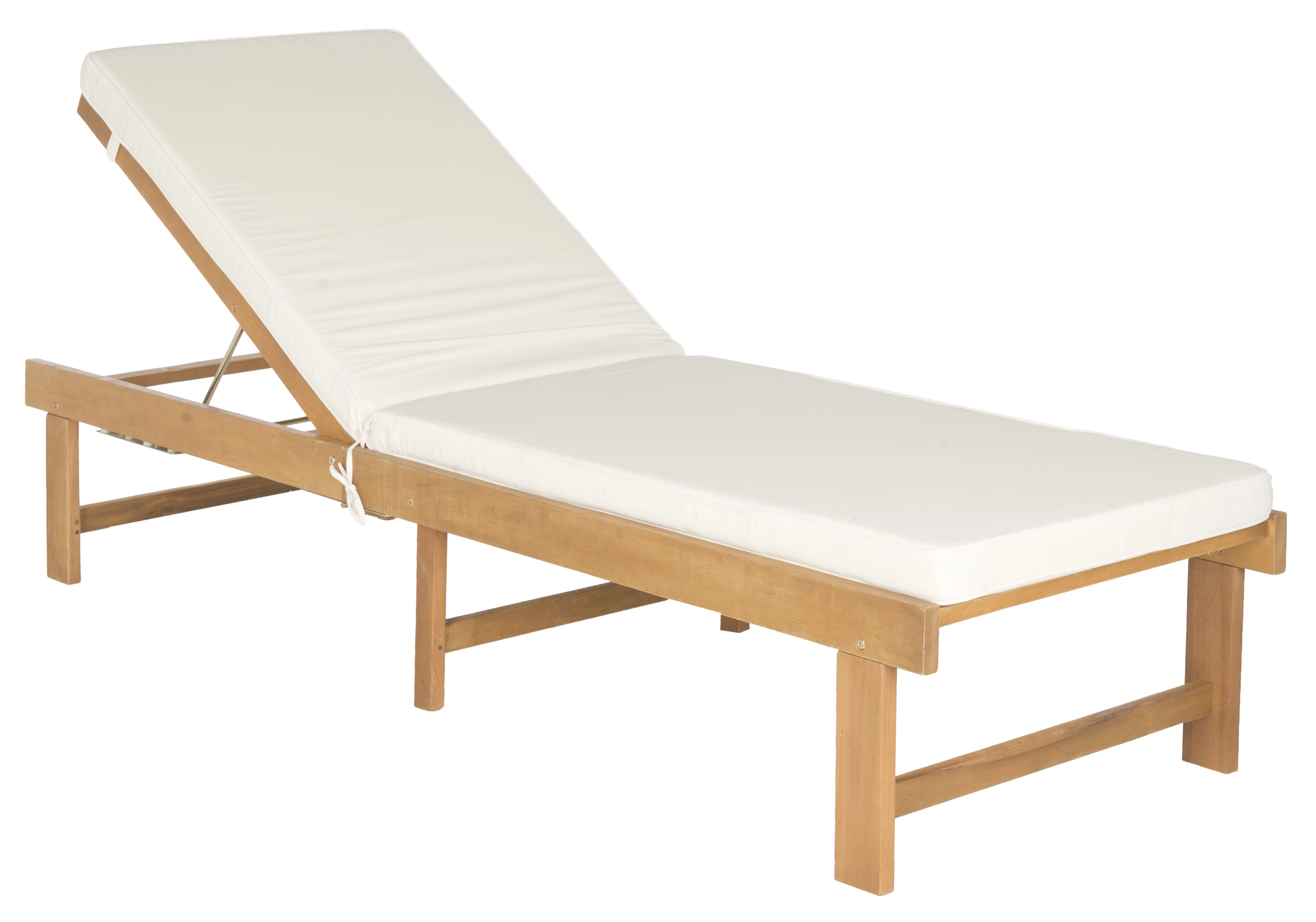 Safavieh Inglewood Outdoor Modern Chaise Lounge Chair with Cushion