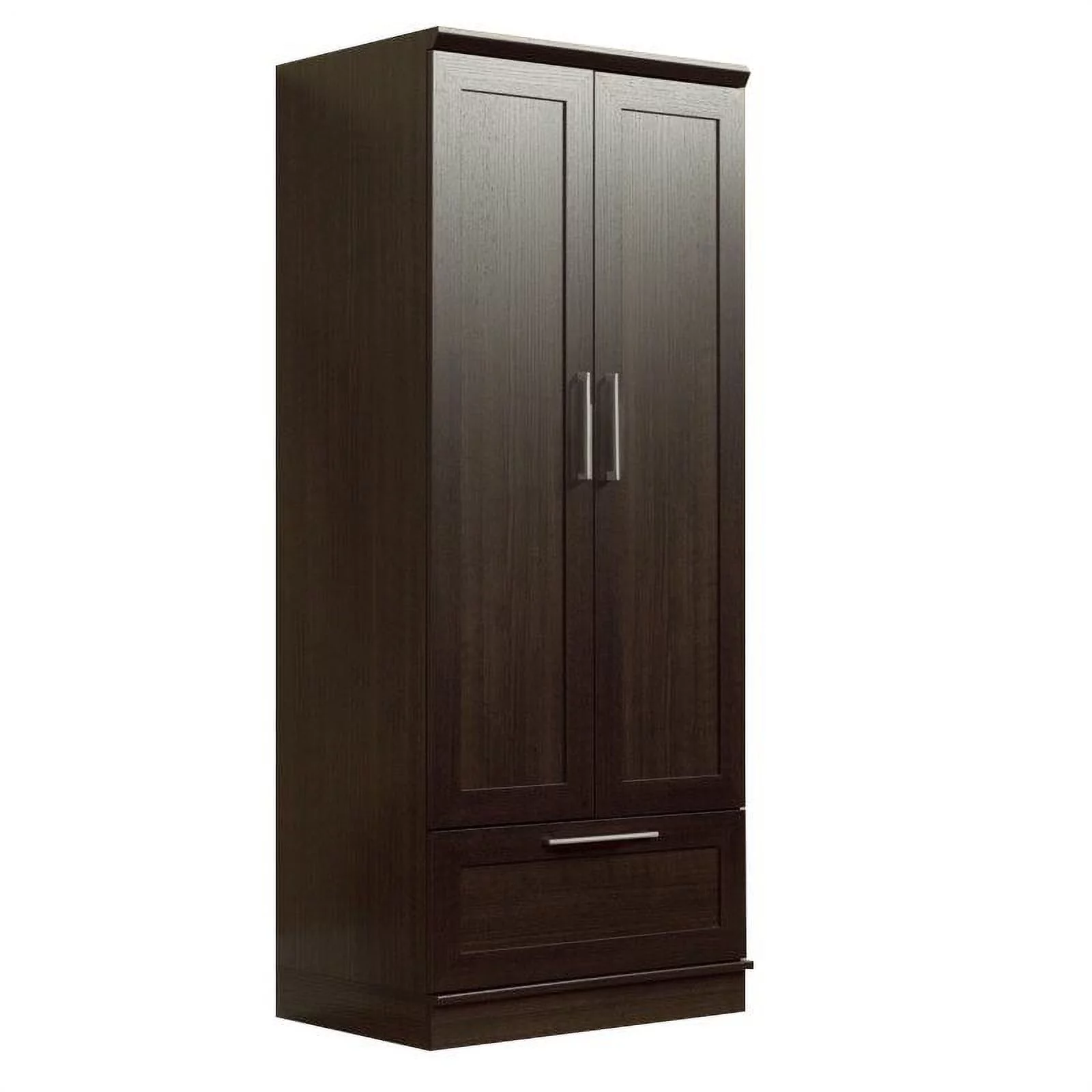 Home Square 2-Piece Set with Base Cabinet & Wardrobe Armoire in Dakota Oak