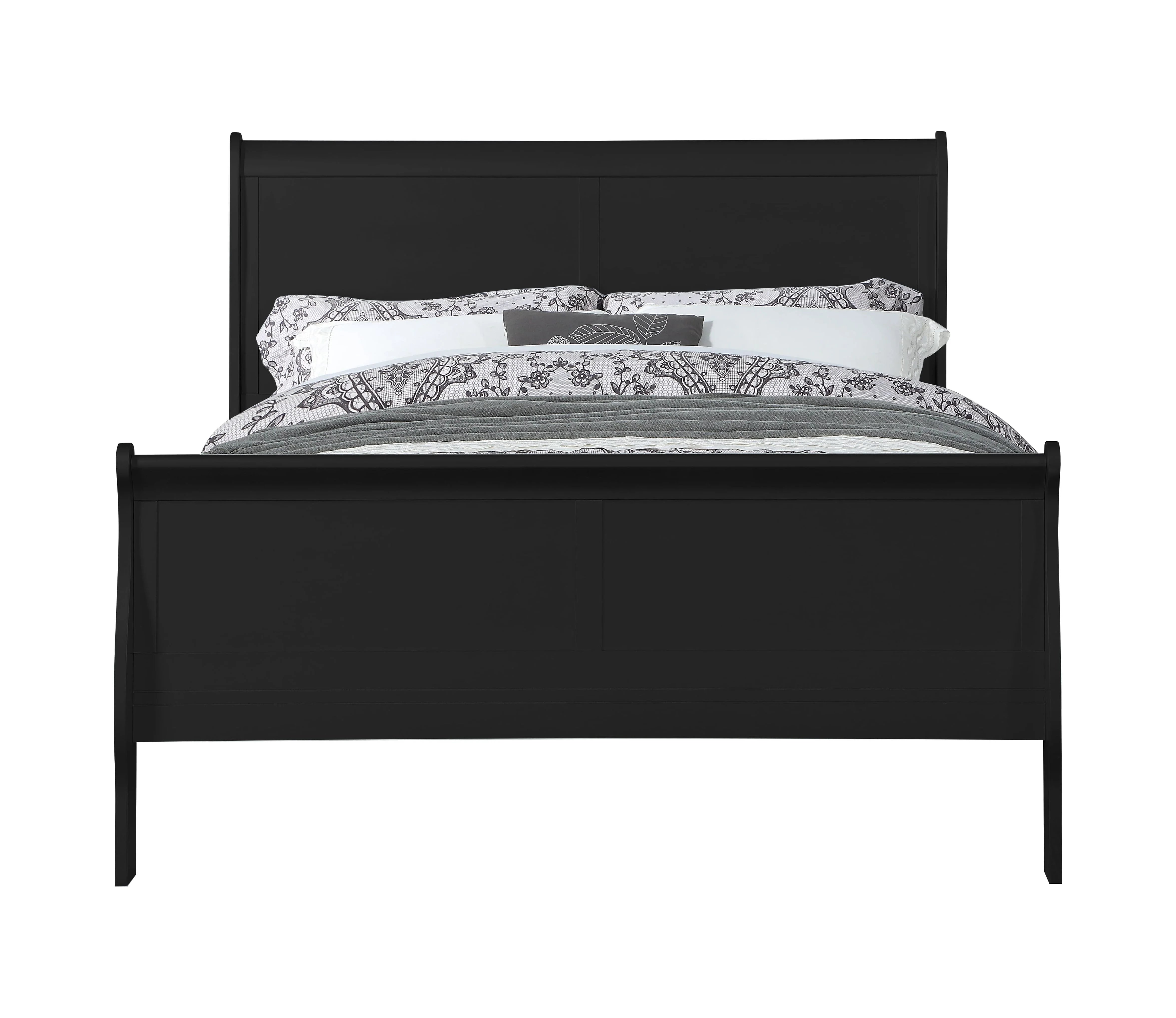 DAE Furniture 5-Piece Bedroom Set Bed, Chest, Dresser, Nightstand and Mirror