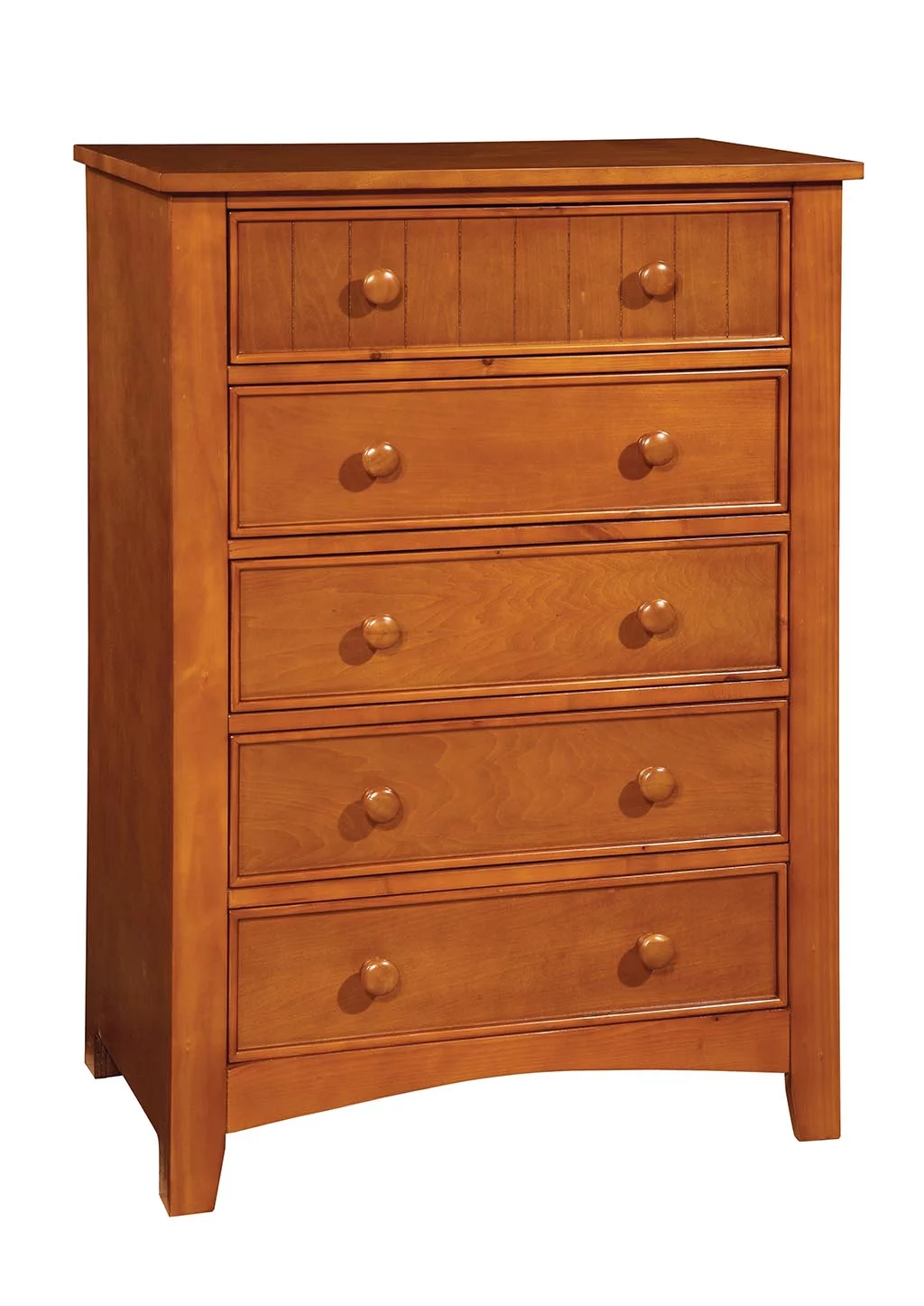 Furniture of America Sawyer Transitional 5-Drawer Chest, Dark Walnut
