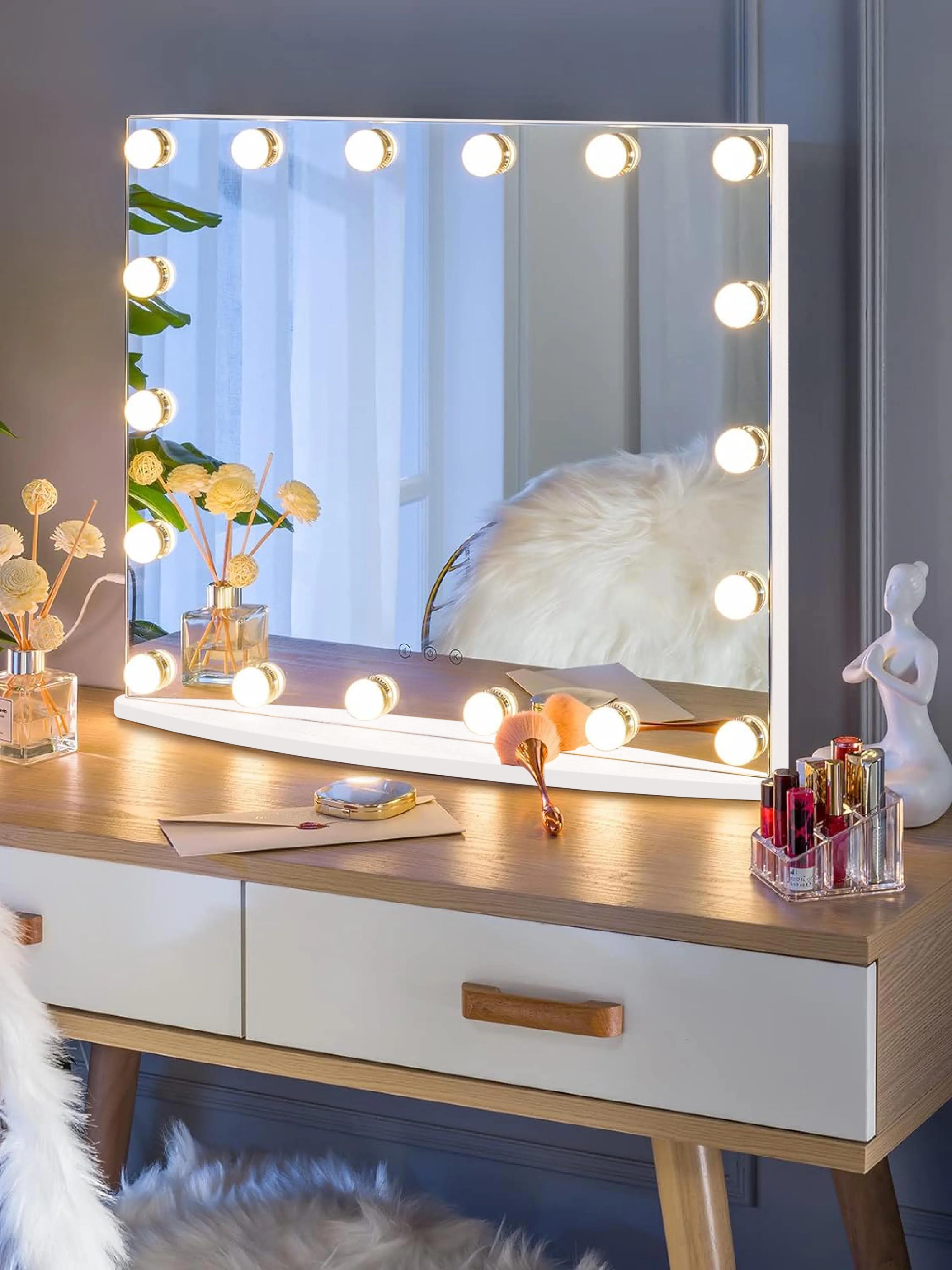 Prinz Lighted Hollywood Vanity Mirror LED Lights, 25