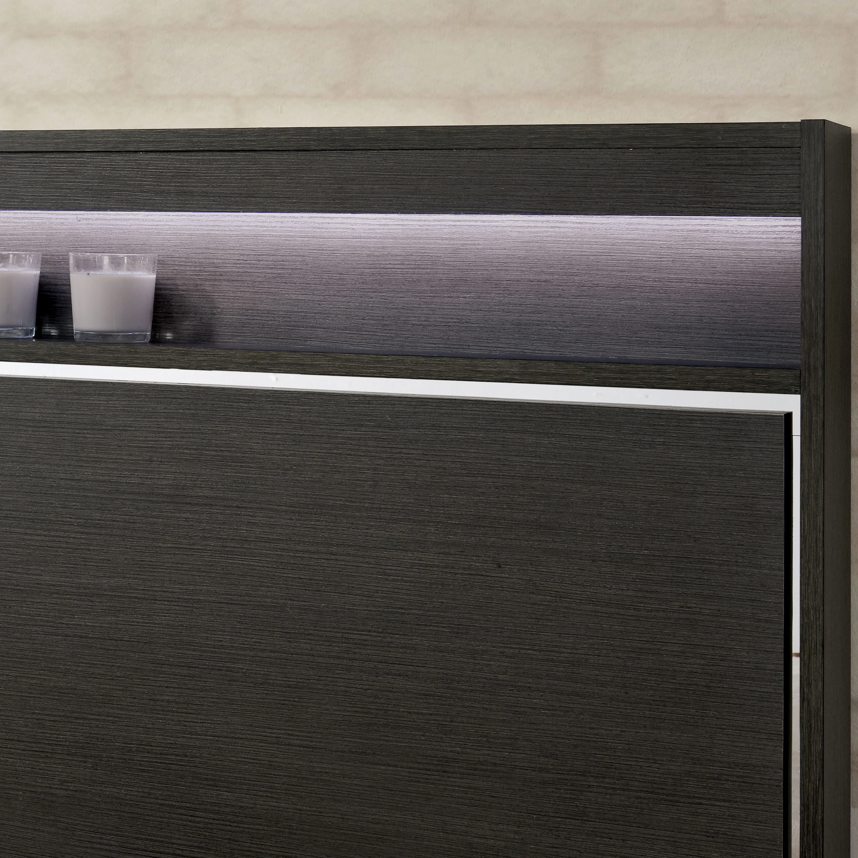 Furniture of America Henly Contemporary Wood Panel Bed, Queen, Gray