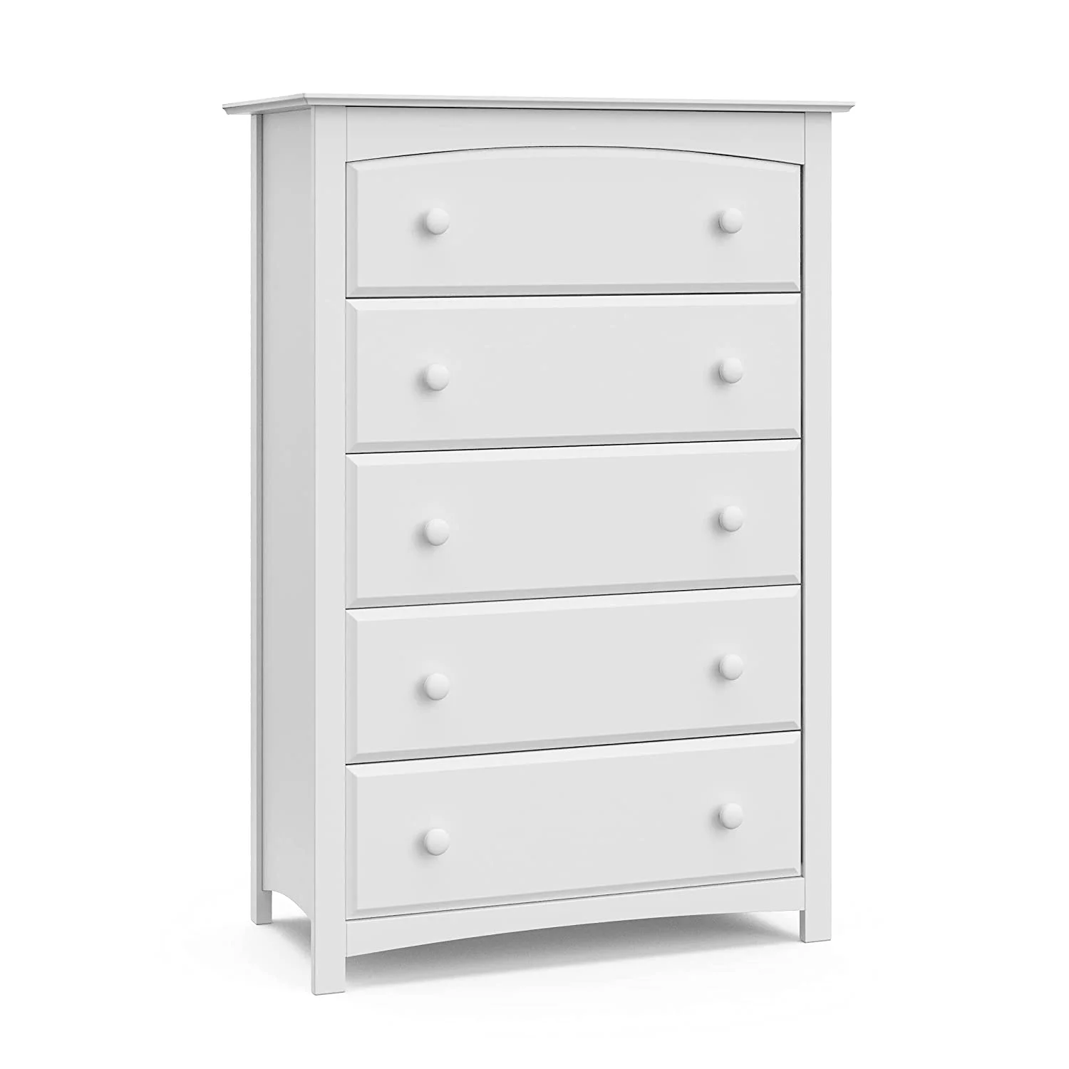 5-Drawer Dresser for Kids Bedroom, Nursery Dresser Organizer for Children’s Bedroom, White
