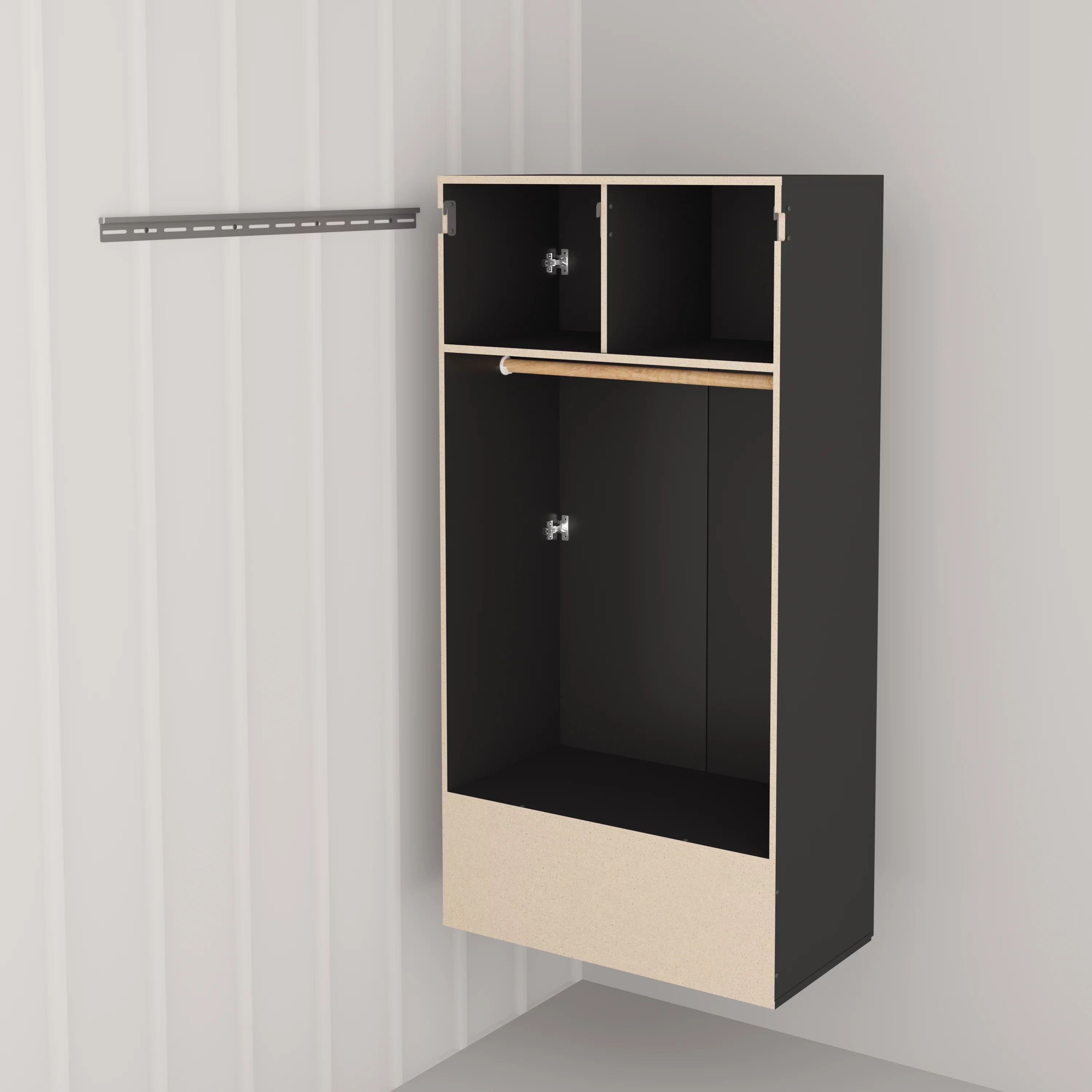 HangUps Wardrobe, Black