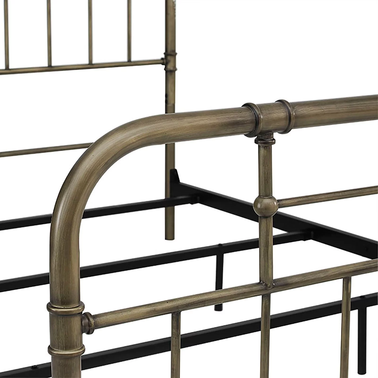 HumbleNest Countryside Classic Metal Textured Standard Bed, Queen, Bronze