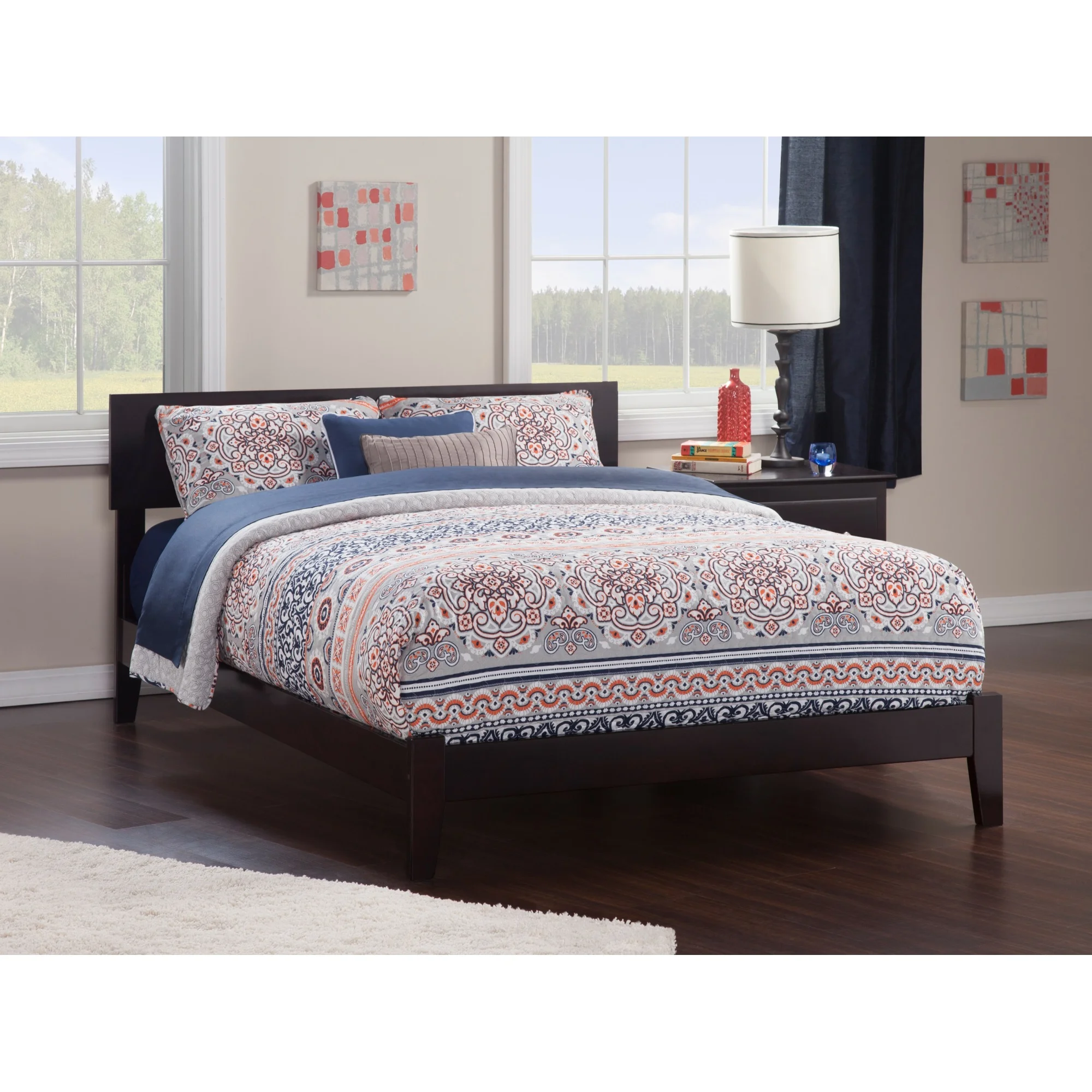 Atlantic Furniture Orlando Low Profile Platform Bed F ES