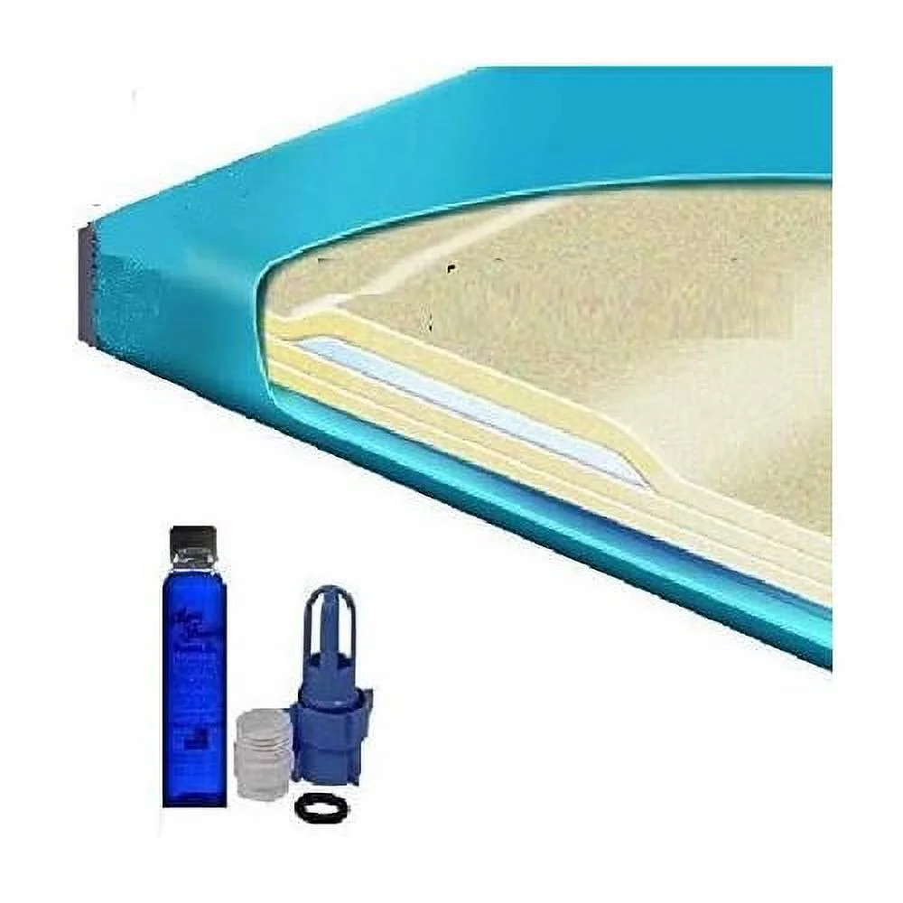 Queen 3000L 80% Semi less Waterbed Mattress With Fill Kit And 4Oz Conditioner