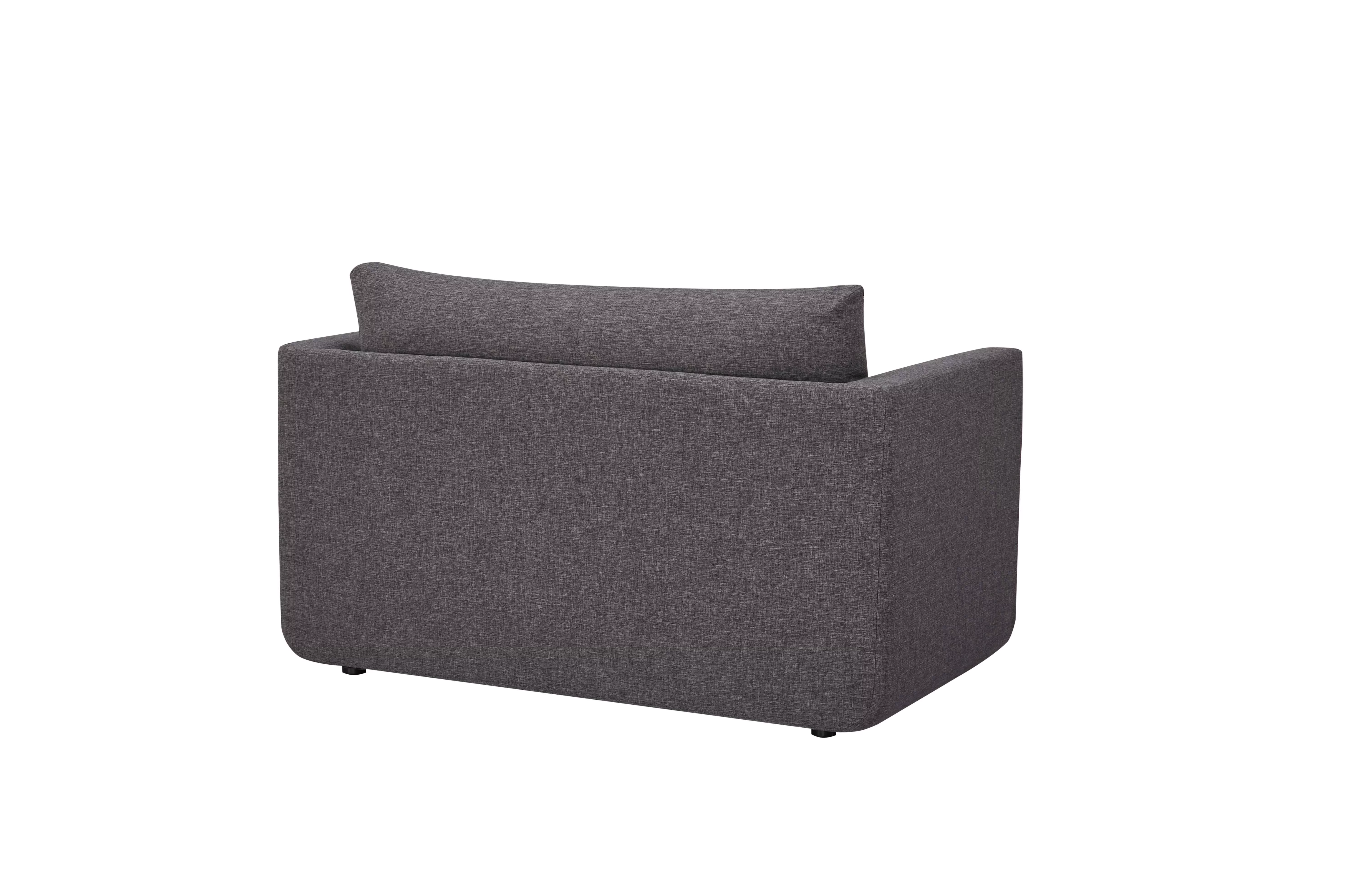 Artdeco Home Afton Linen Sleeper Sofa, Dark Gray