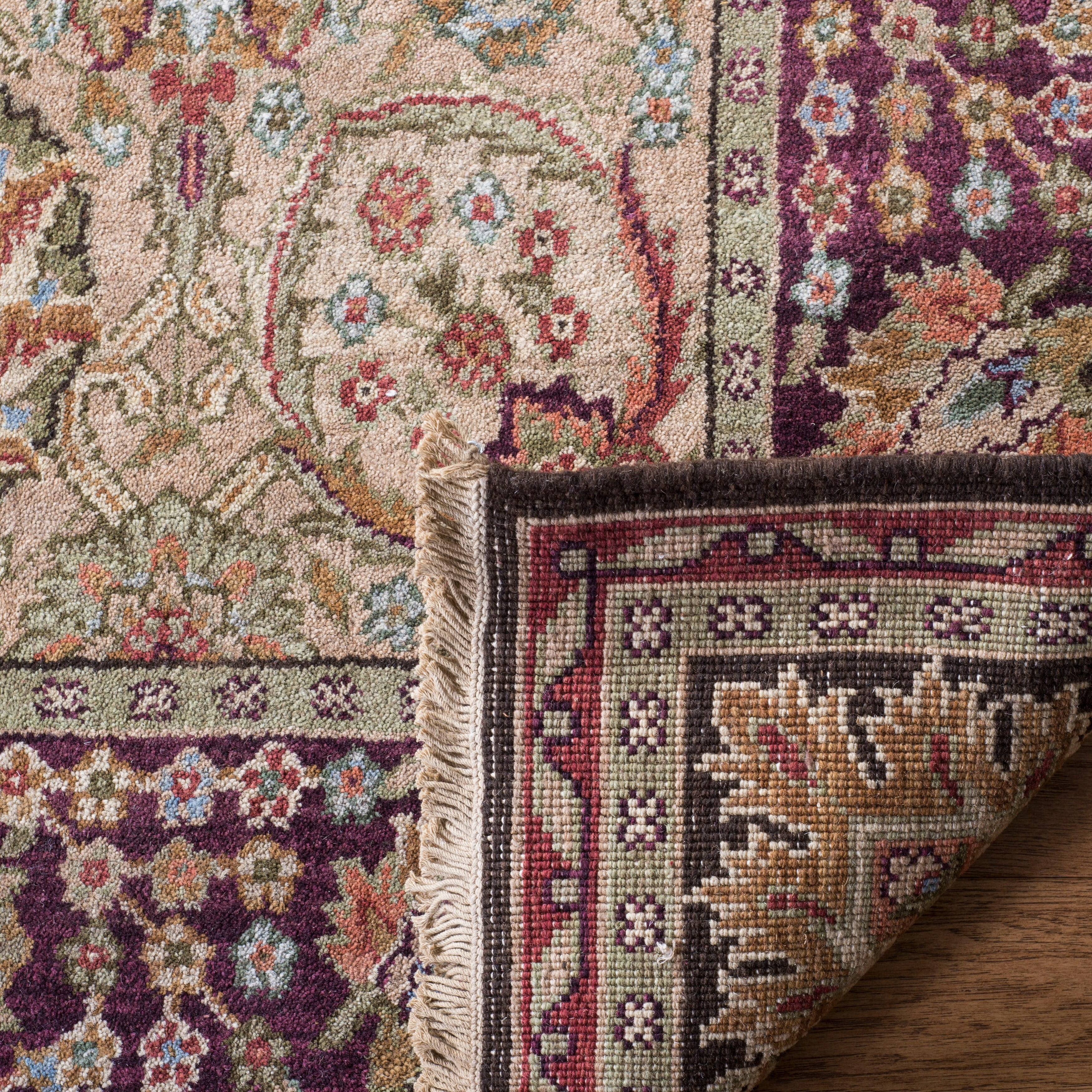 Safavieh Couture Hand-knotted Old World Beke Traditional Oriental Wool Rug with Fringe Camel 9' x 12' 9' x 12' Indoor Living Room, Bedroom, Dining