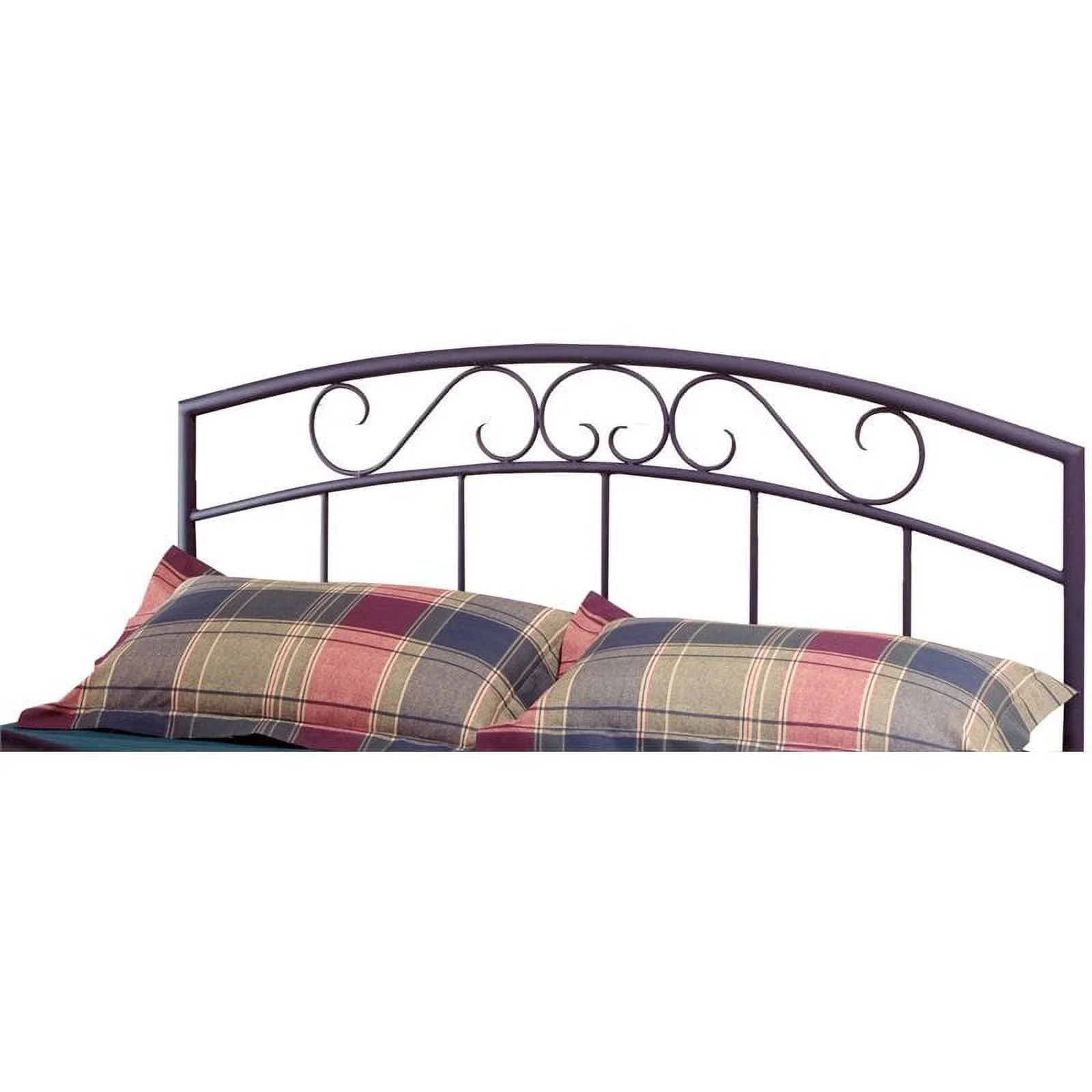 Bowery Hill Modern Full Queen Metal Spindle Headboard in Black