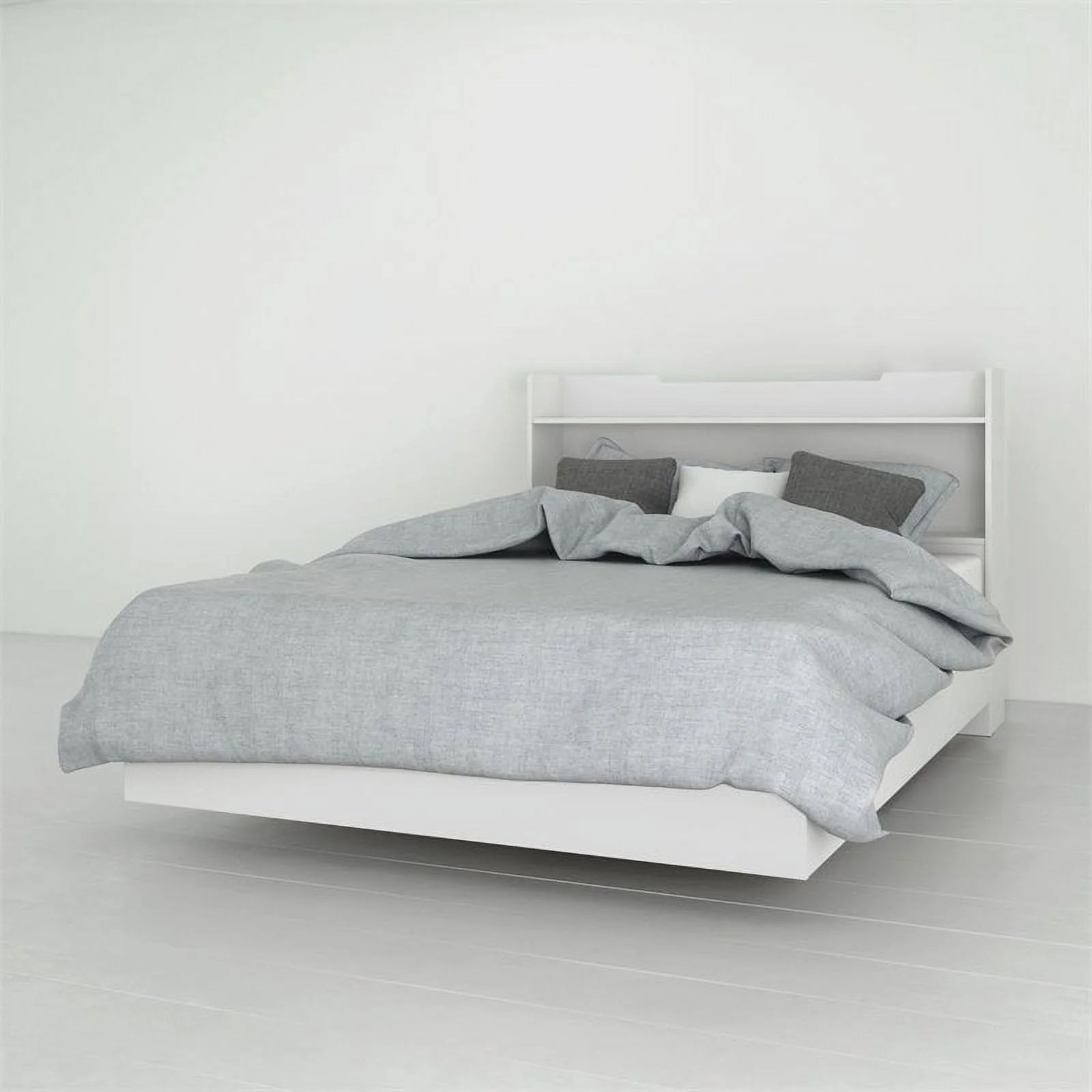 Home Square 2 Piece Full Size Bedroom Set in White