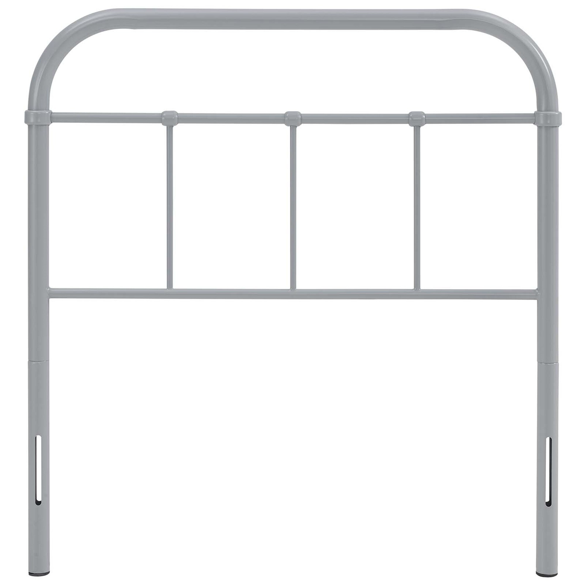 BSD National Supplies Lomita Classic Twin Size Grey Metal Headboard