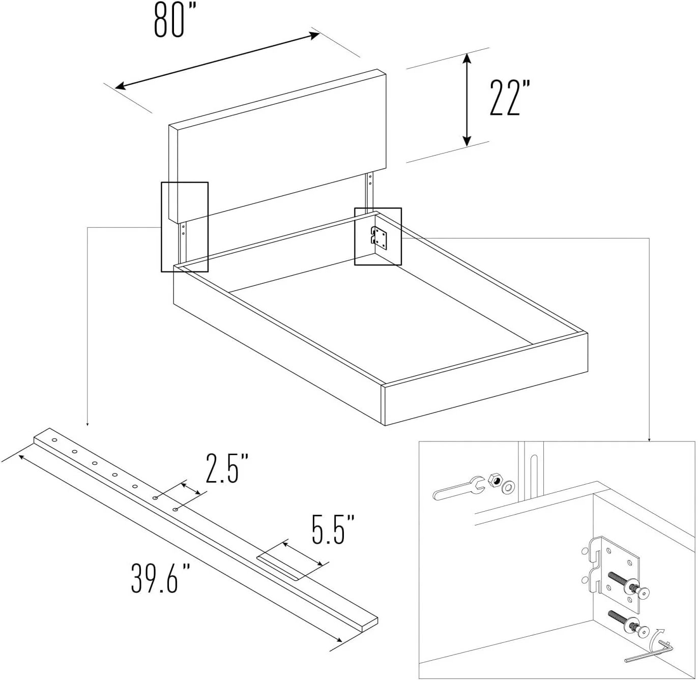 Tribal Headboard, Boho Pattern Prehistoric Jagged Wooden Trippy Fractal Ornaments Print, Upholstered Decorative Metal Bed Headboard With Memory Foam, King Size,