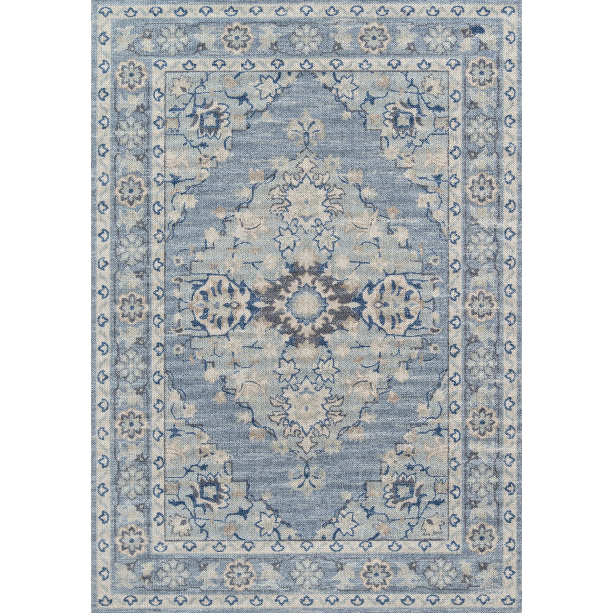 Momeni Anatolia Traditional Wool and Nylon Blue Area Rug 3'3