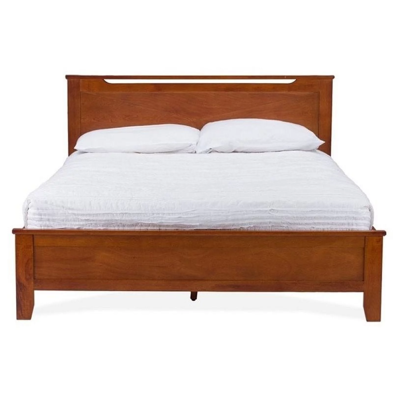 Pemberly Row Twin Panel Bed in Antique Oak