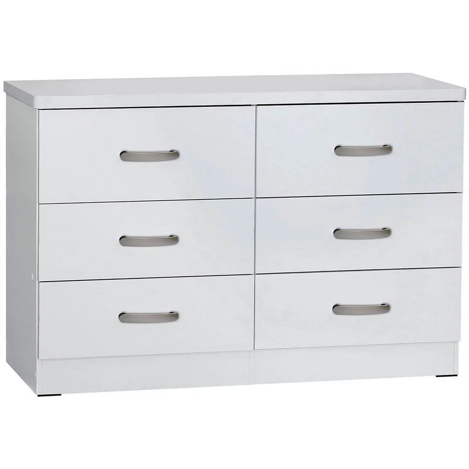 Home Square 2-Piece Set with Queen Captains Bed and 6-Drawer Bedroom Dresser
