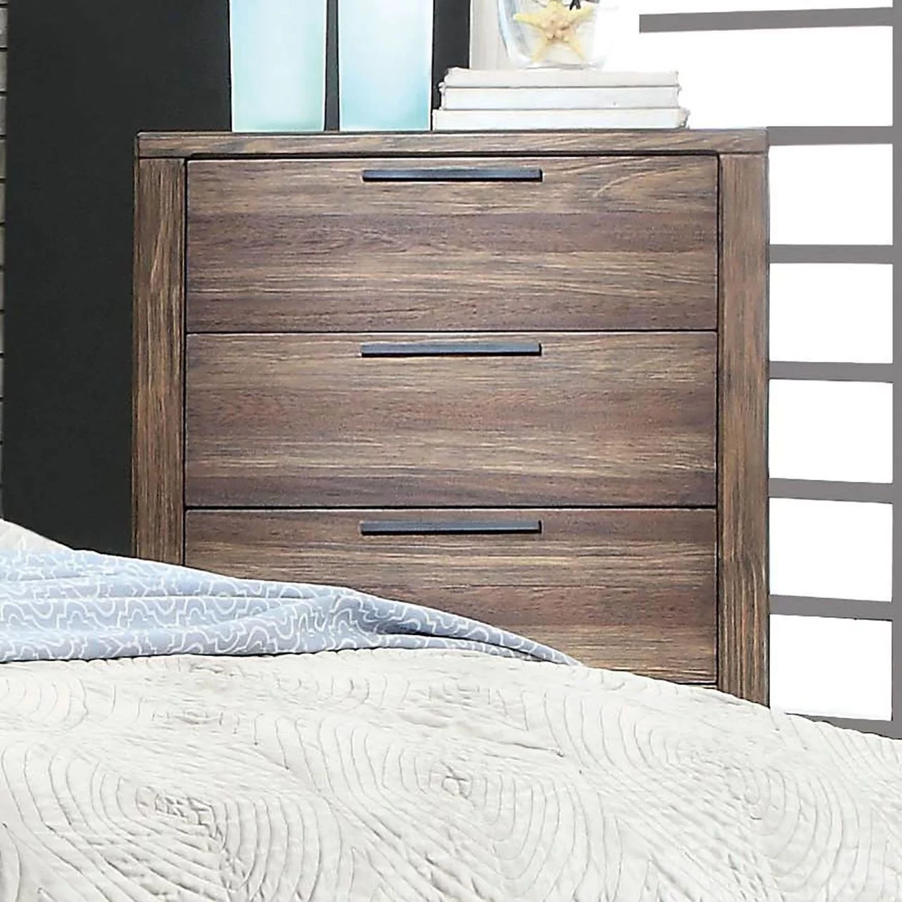 Furniture Of America Hankinson Chest Of Drawers In Rustic Natural Tone Finish