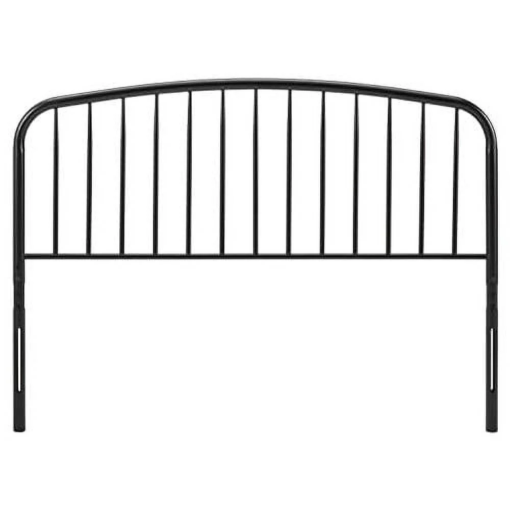 Modern  Metal Queen Headboard In Black