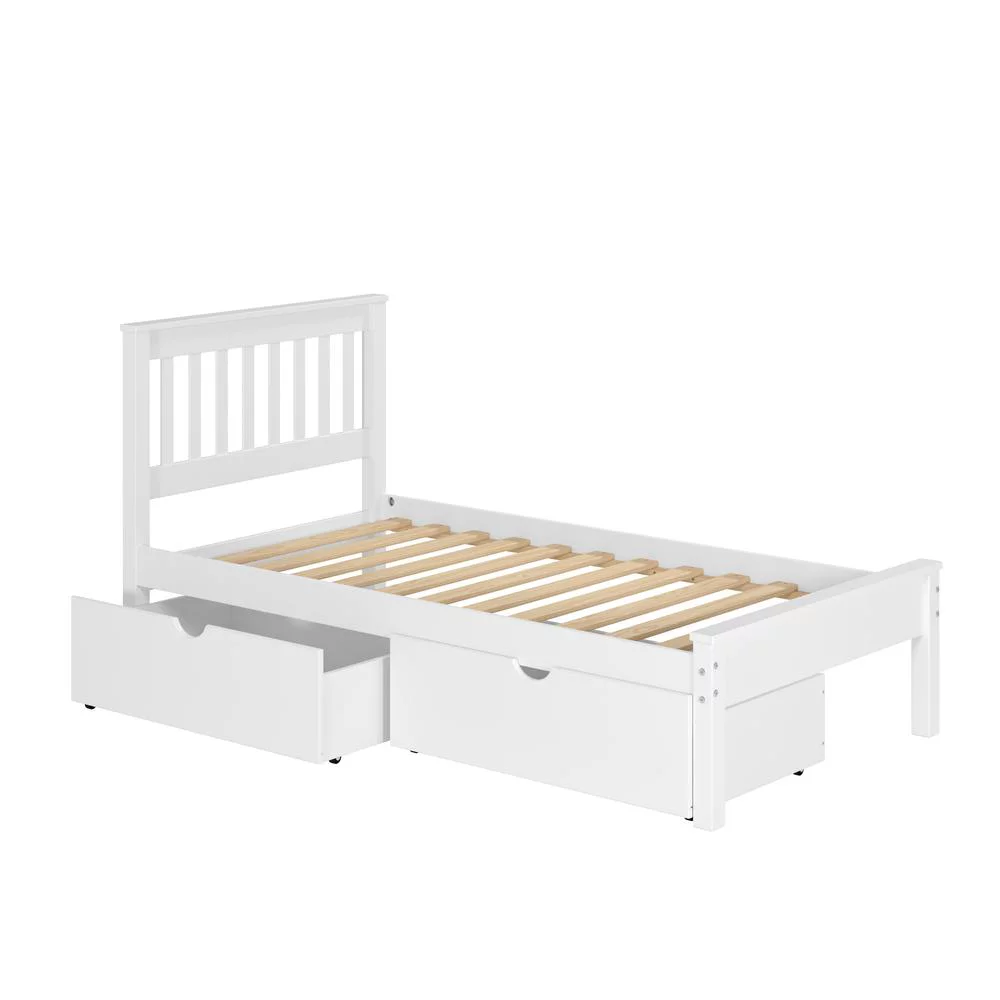 Contempo Mission Twin White Bed_x000D_