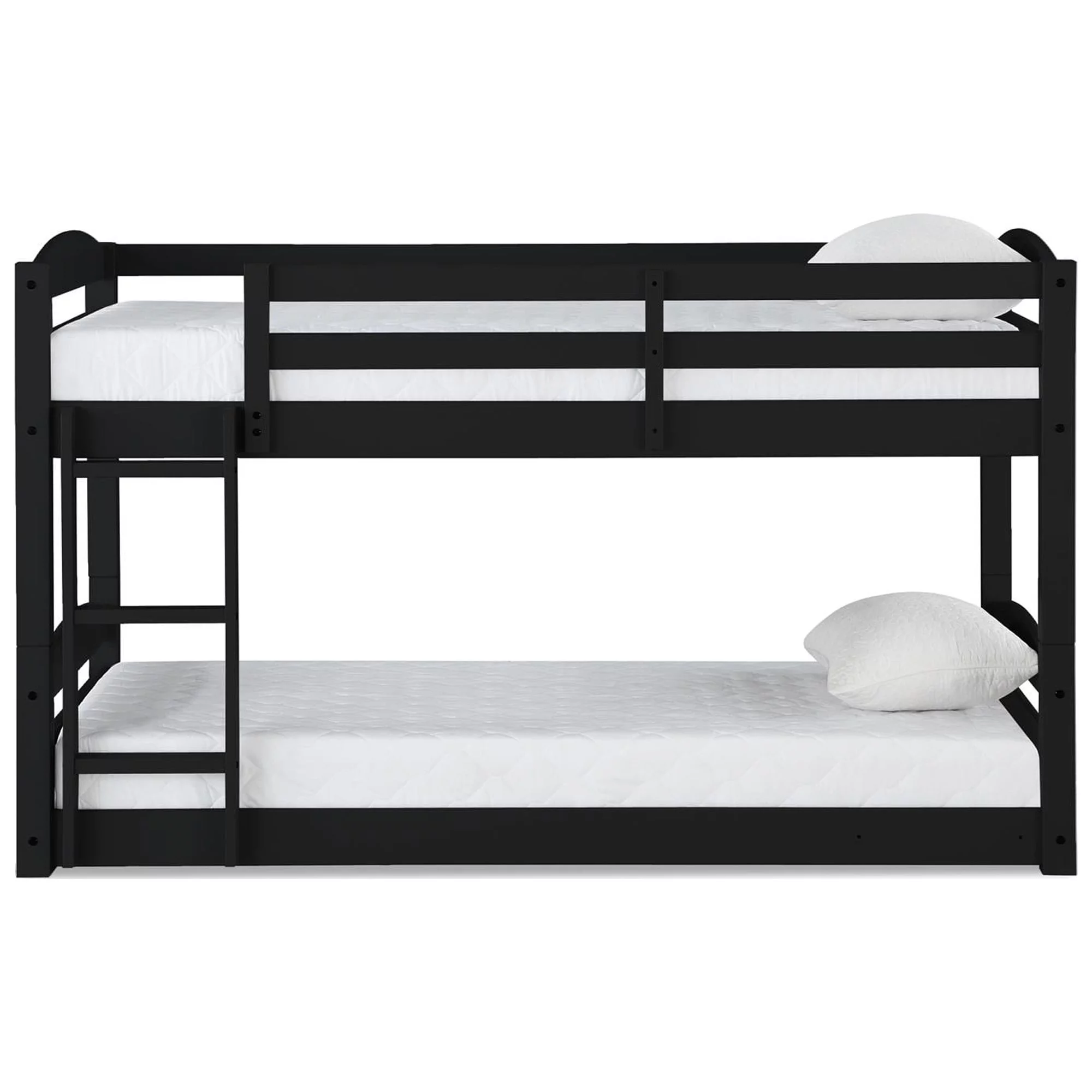 Dorel Living Sierra Twin Bunk Bed in Black