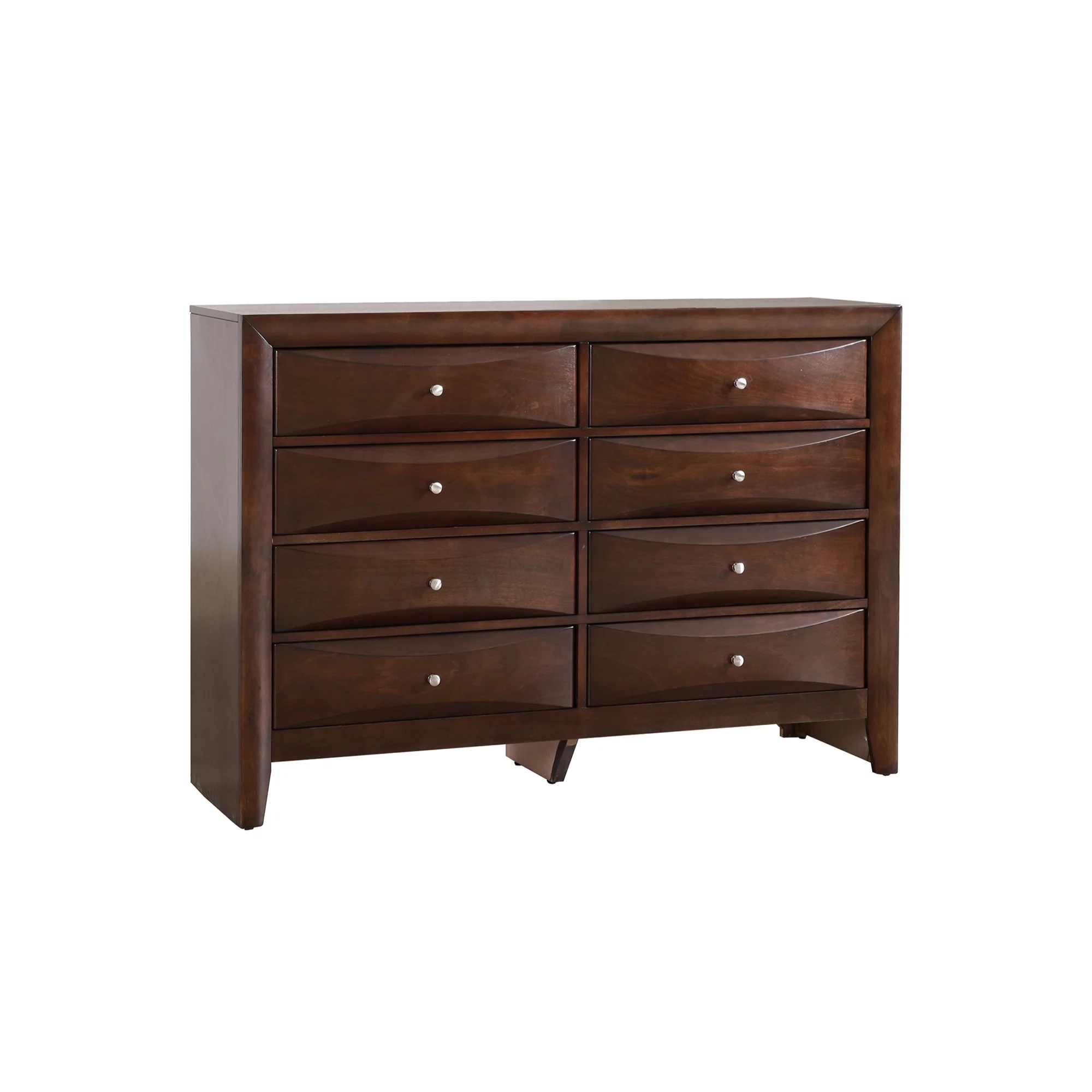 Passion Furniture Marilla 8-Drawer Cappuccino Dresser - 41 x 59 x 17 in.