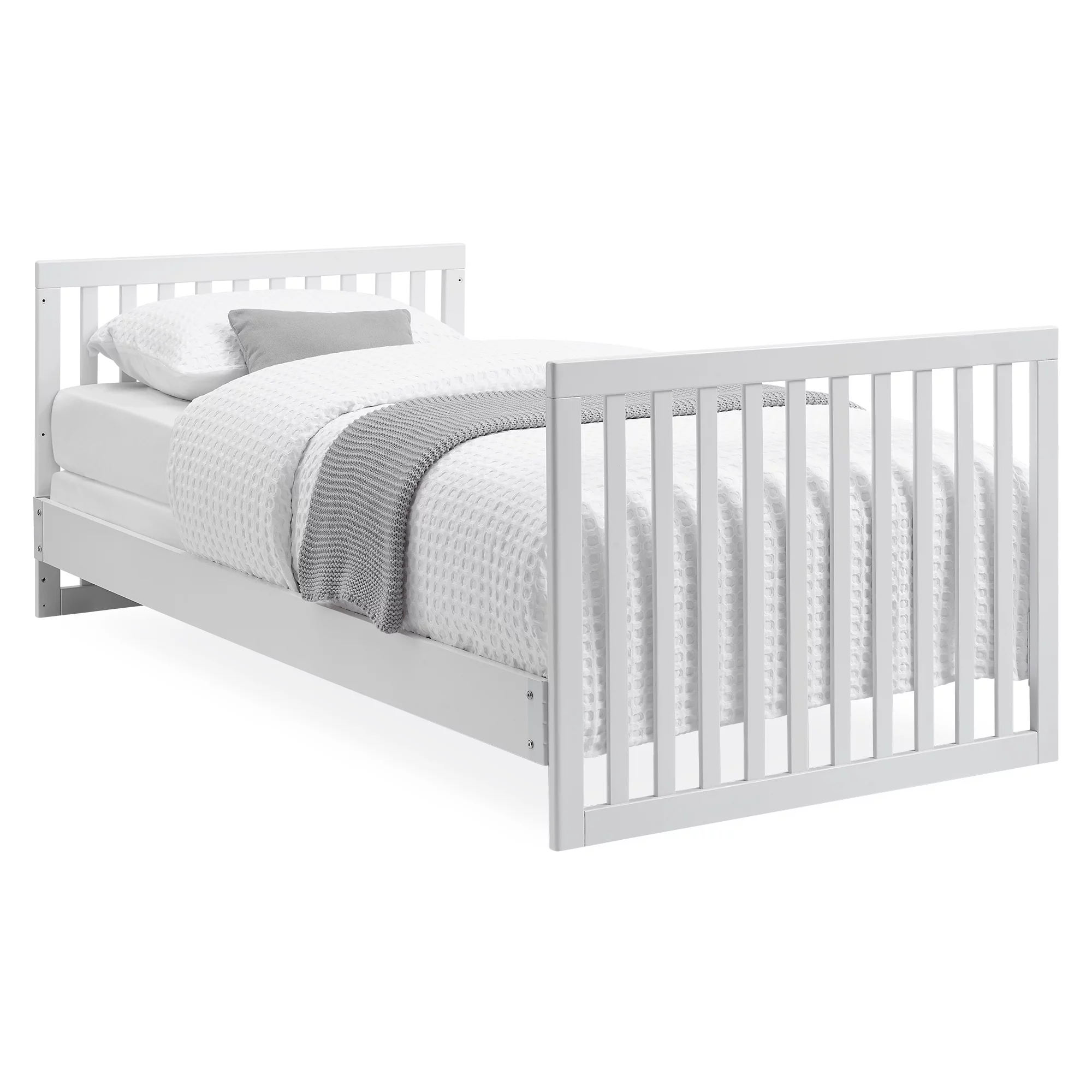 Delta Children Twin Size Wood Bed Rail #W0090, Bianca White