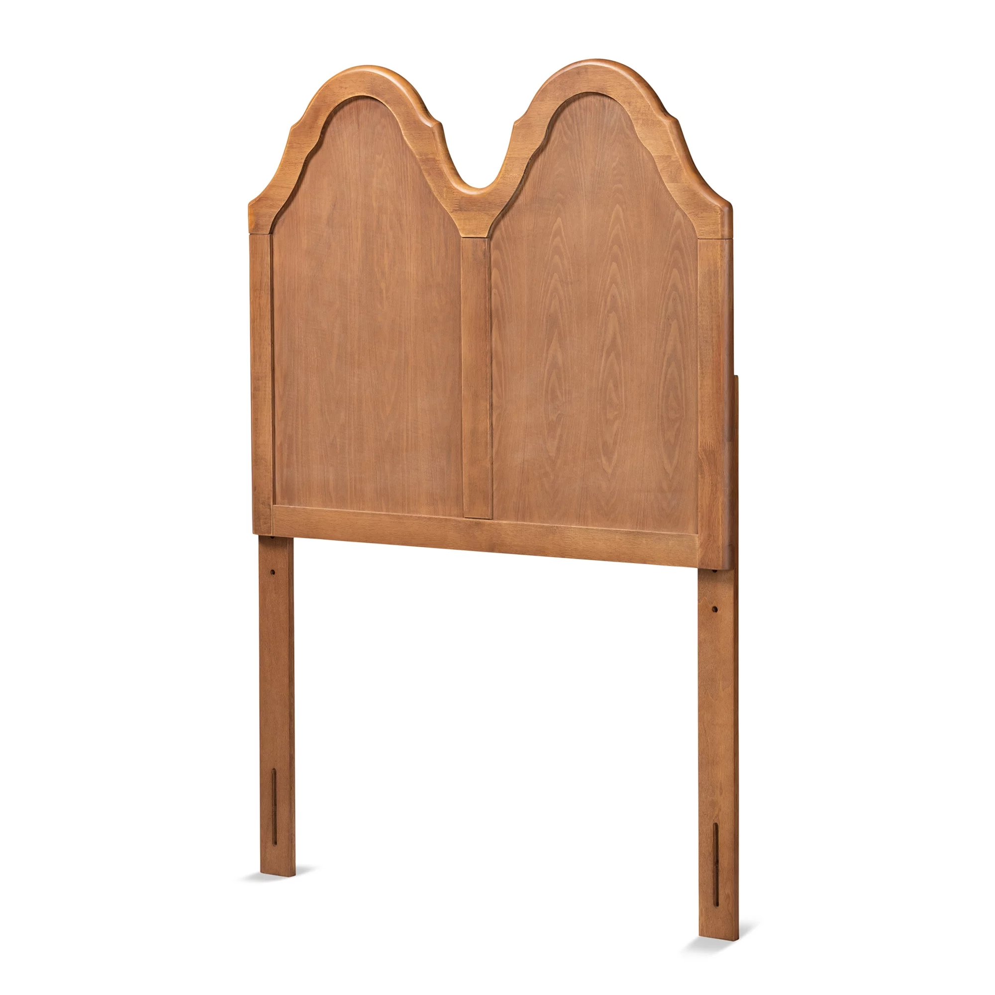 Baxton Studio Tobin Classic Panel Back Support Engineered Wood Headboard, Twin, Ash Walnut